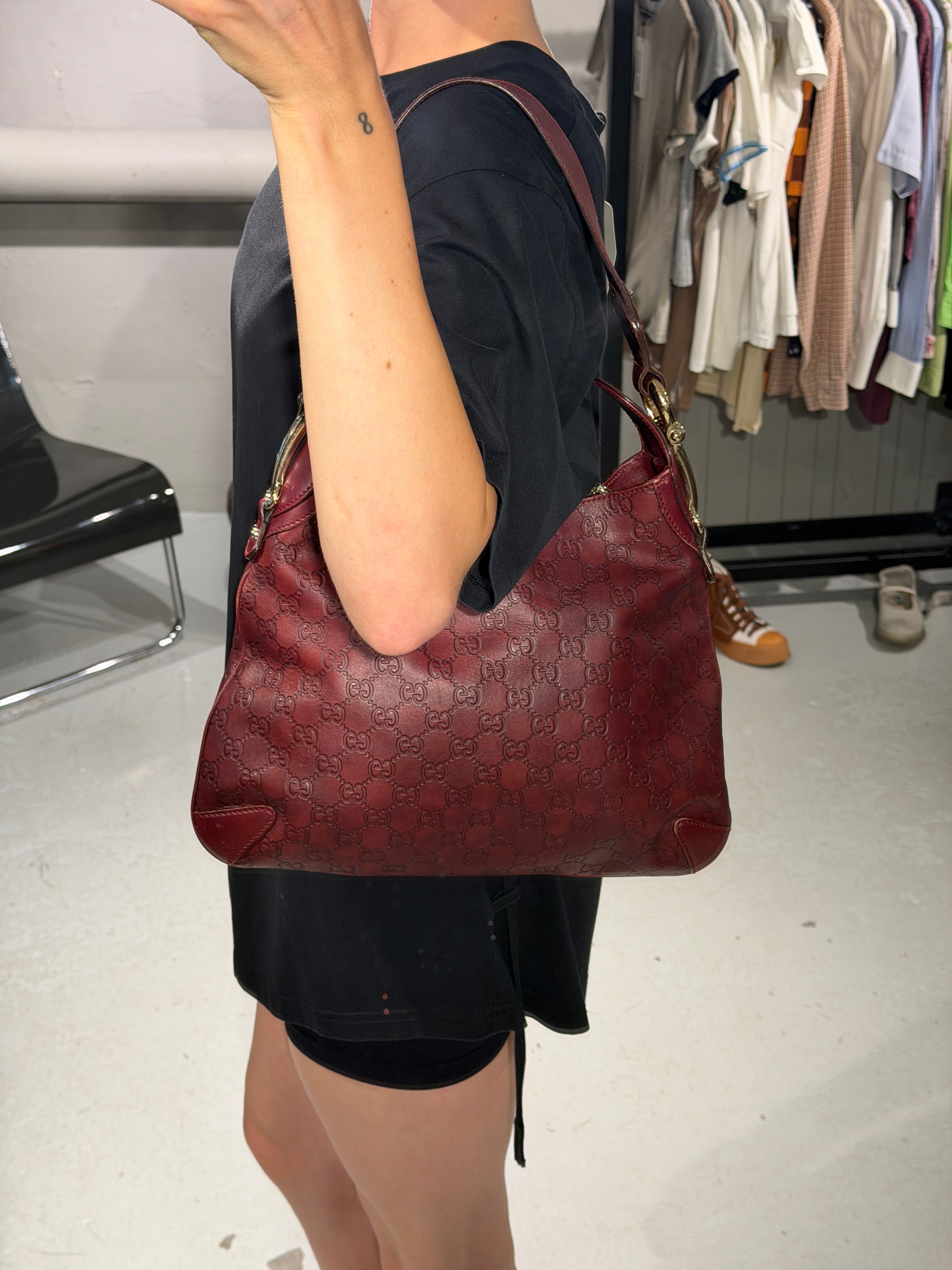 Gucci Guccissima Horsebit Creole Hobo