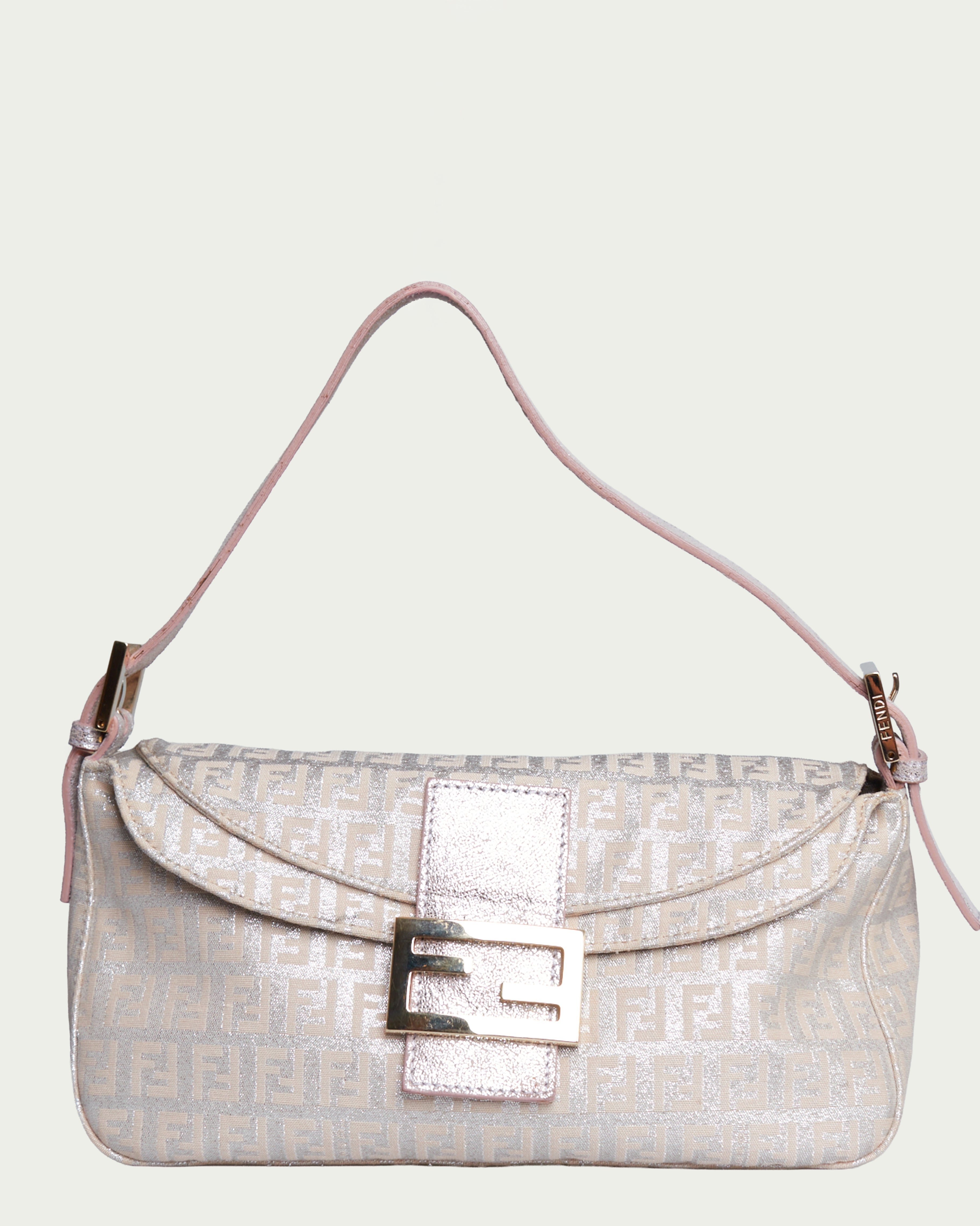 Fendi Baguette Metallic Zucchino