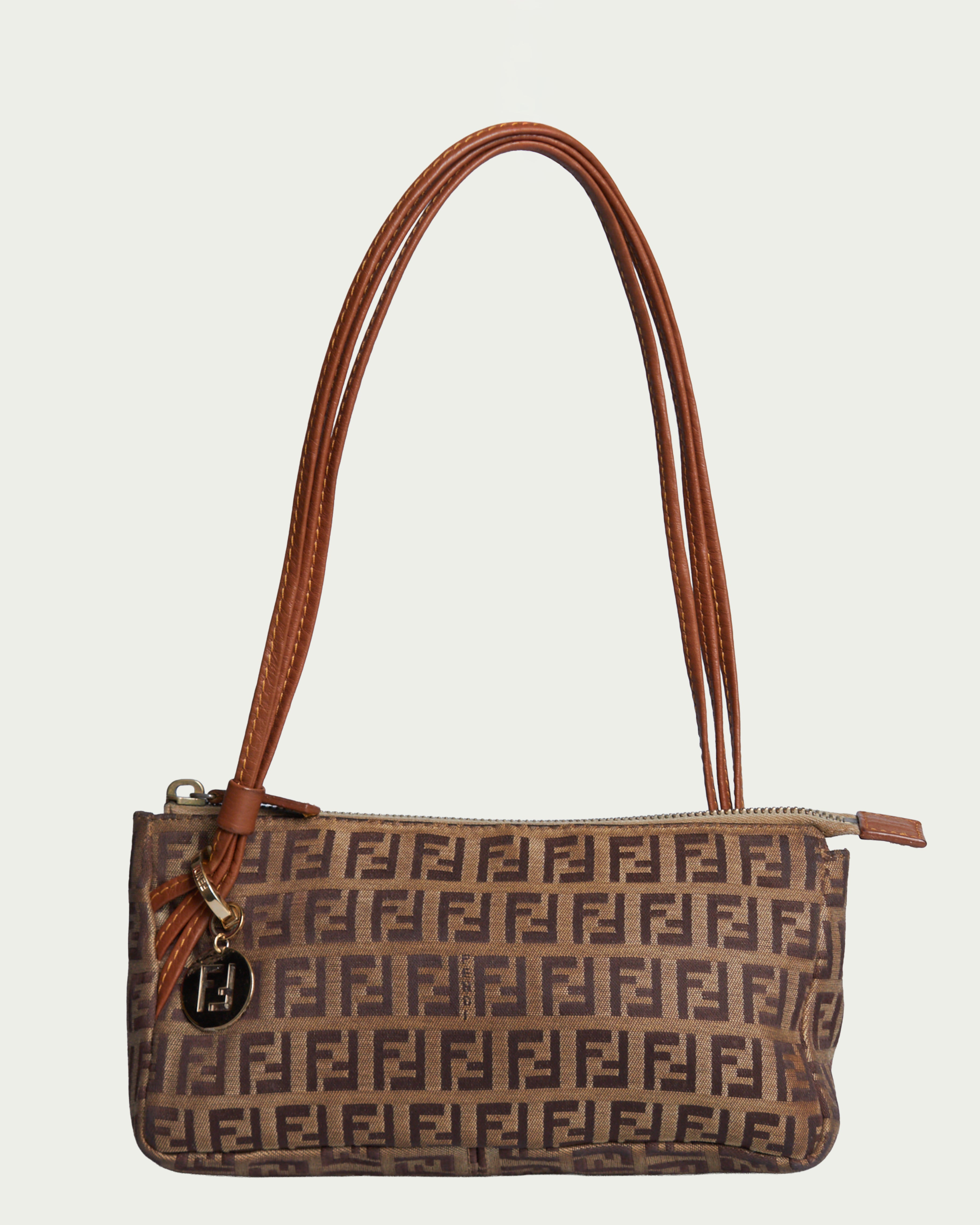 Fendi Zucca Handle Bag