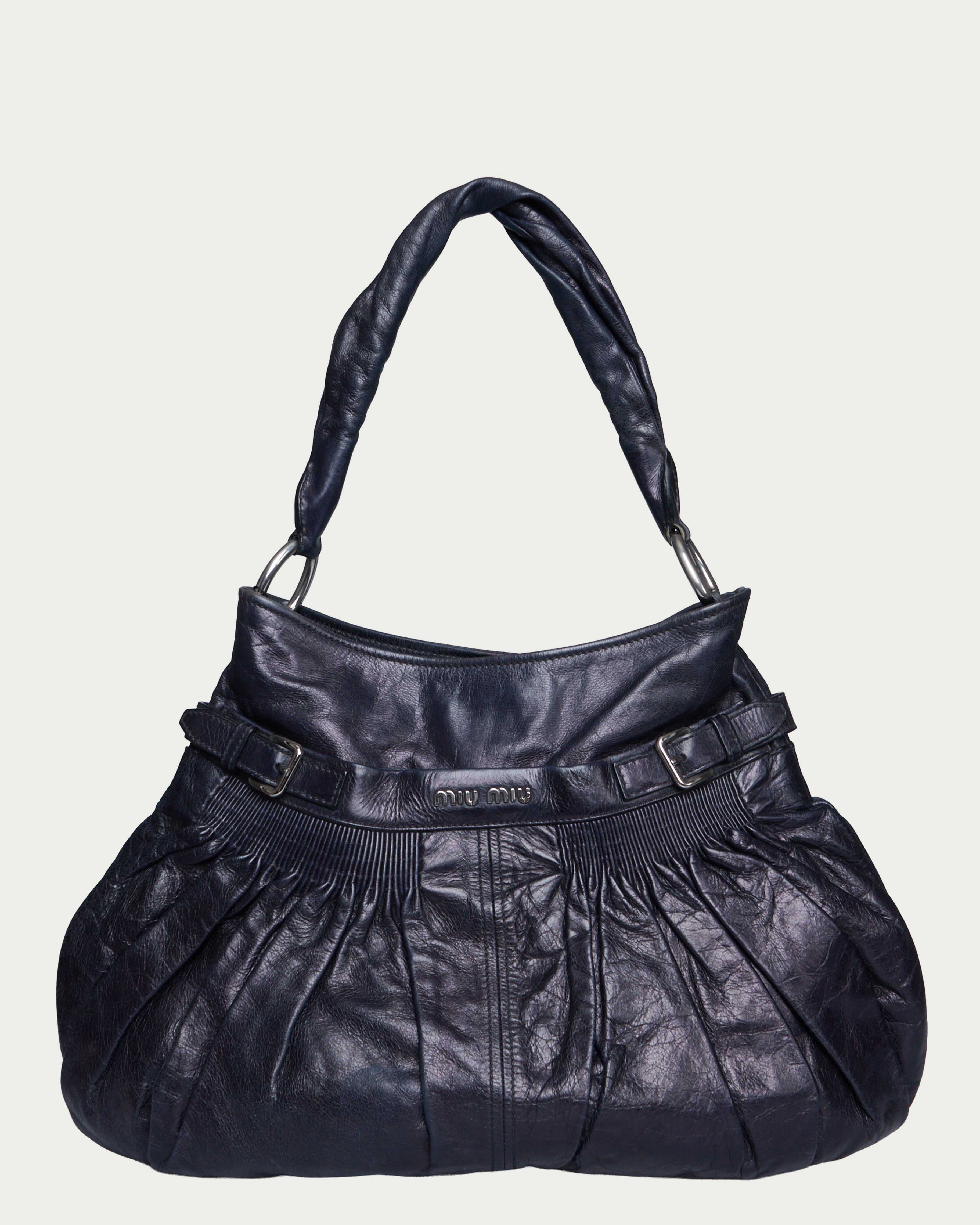 Miu Miu Ruched Shoulder Bag