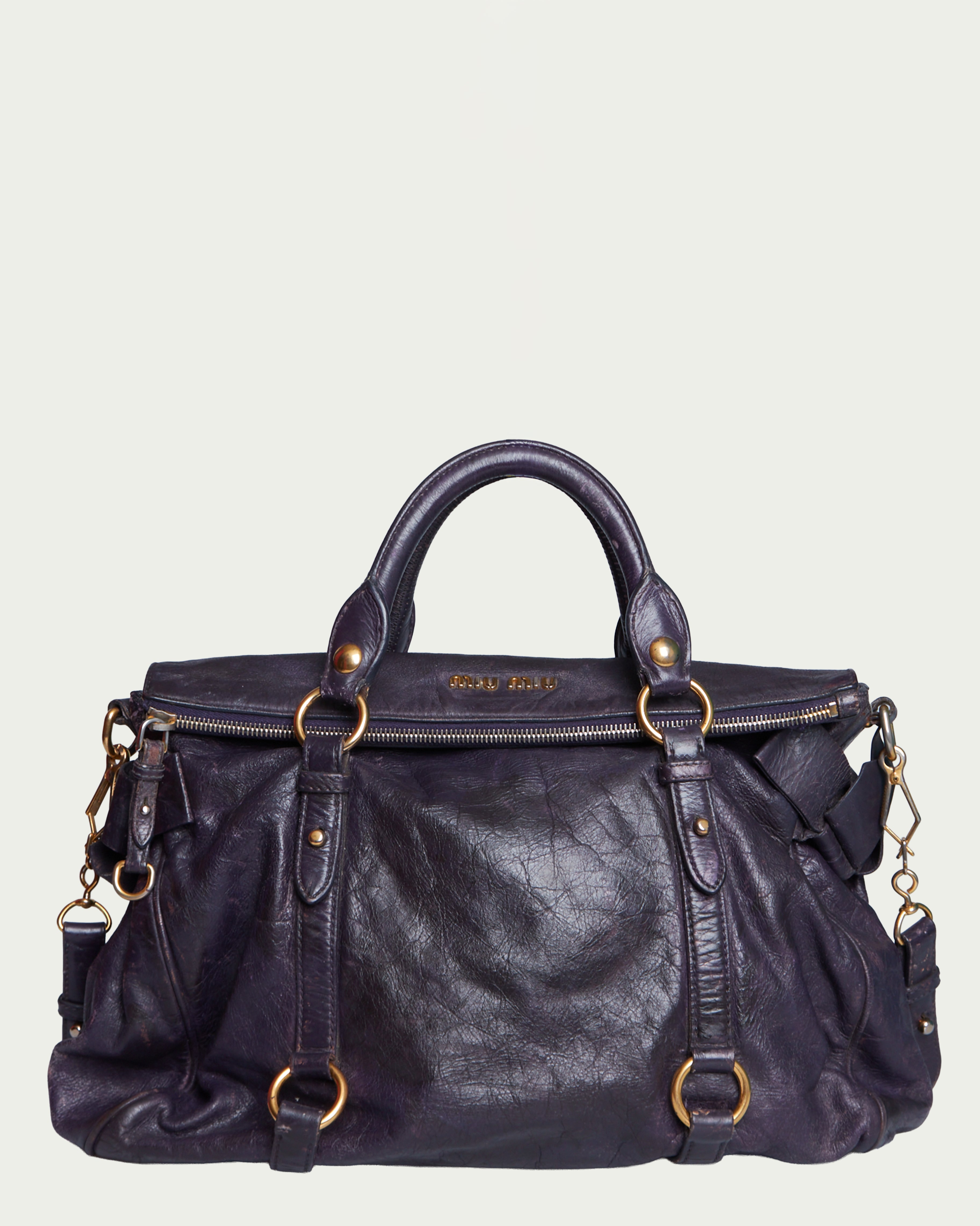 Miu Miu Vitello Lux Bow