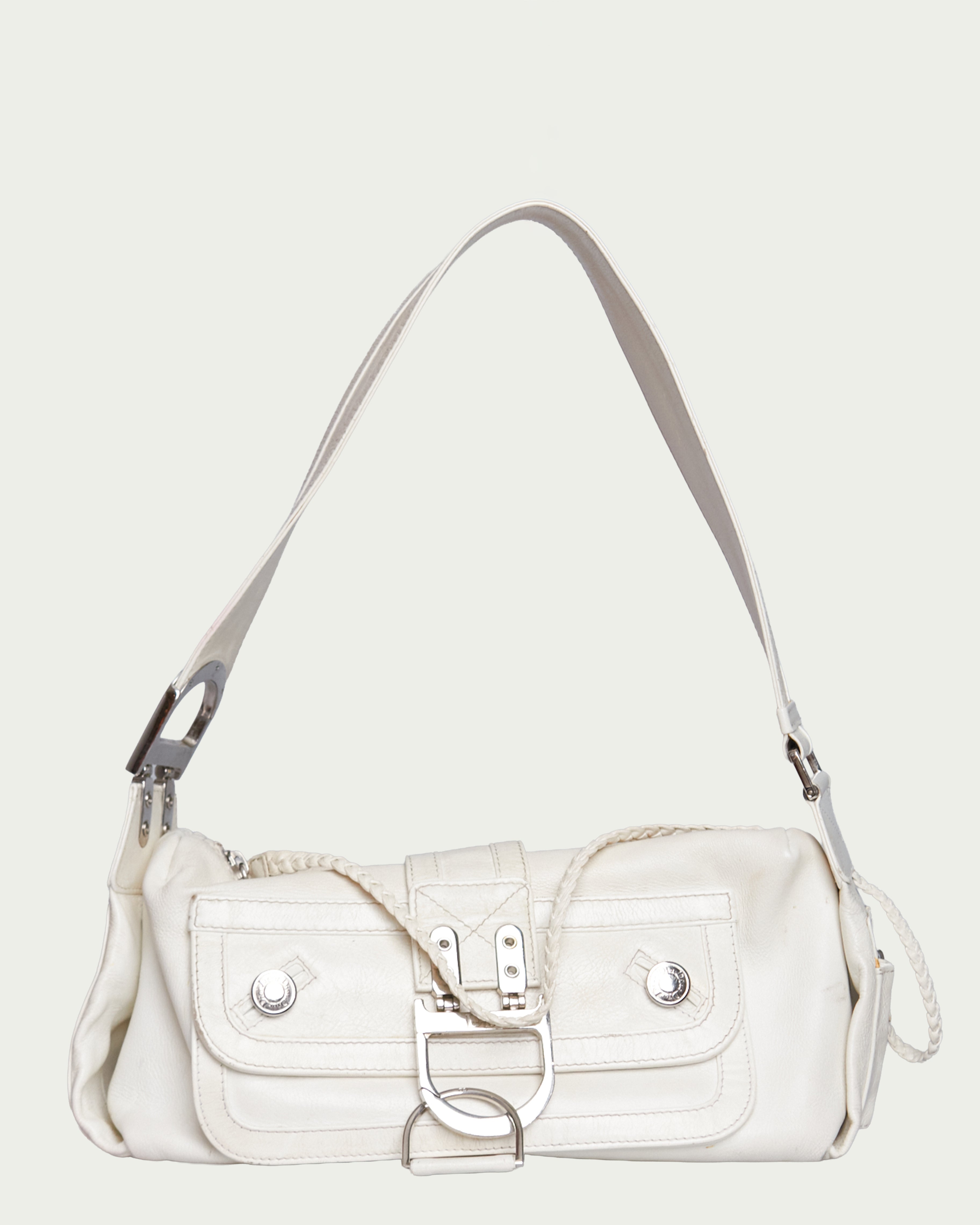 Christian Dior Flight Leather Shoulder Bag