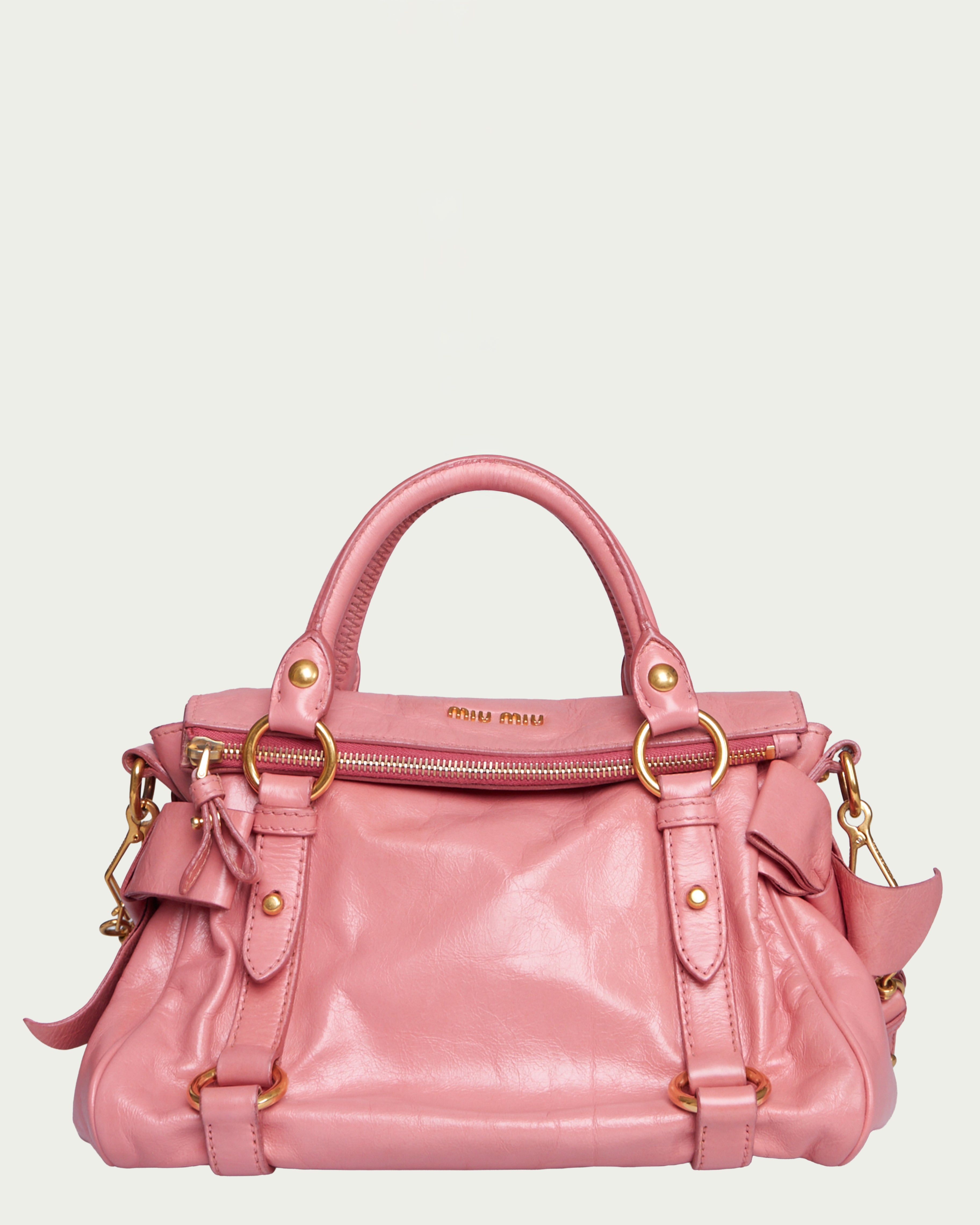 Miu Miu Vitello Lux Bow Mini