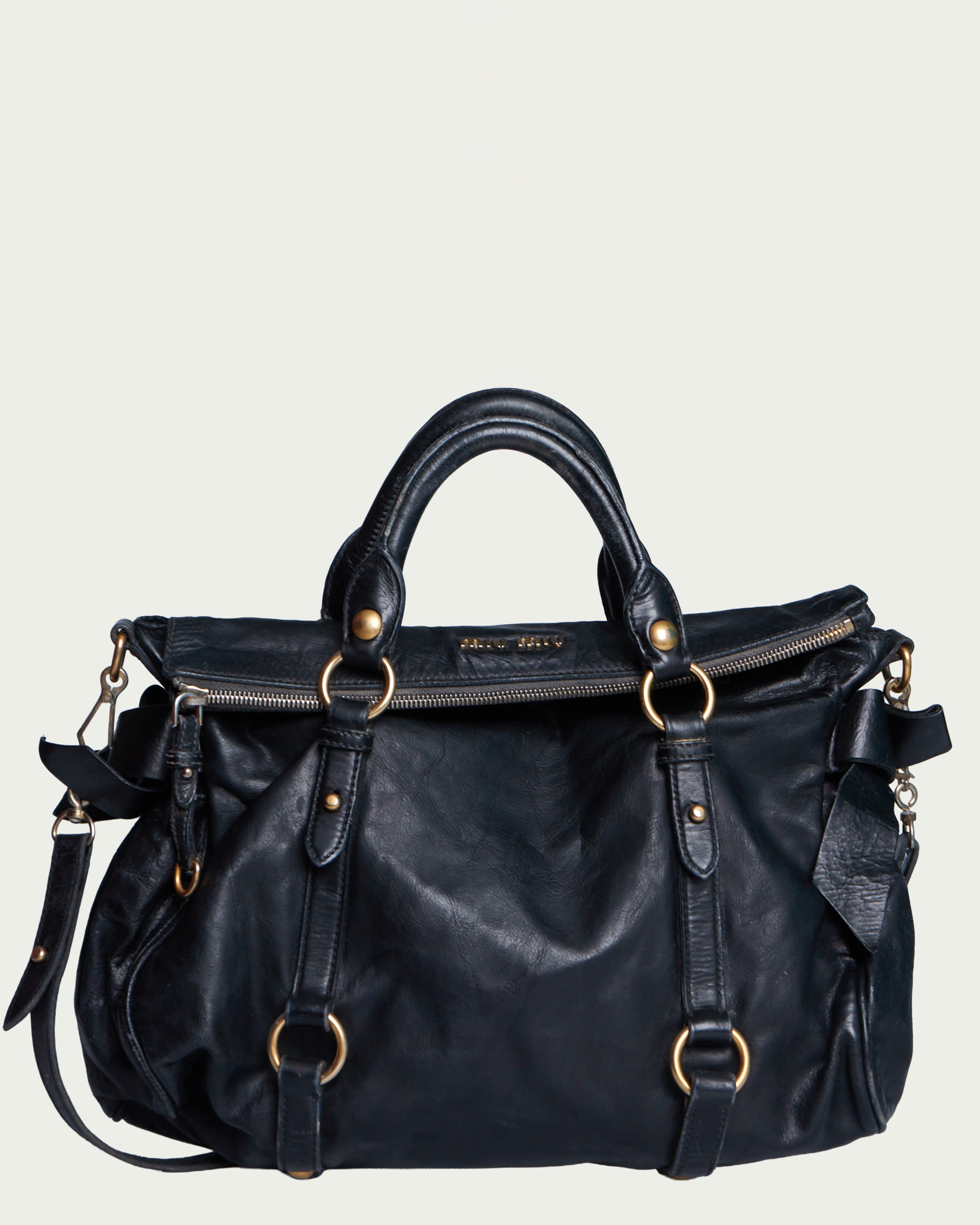Miu Miu Vitello Lux Bow