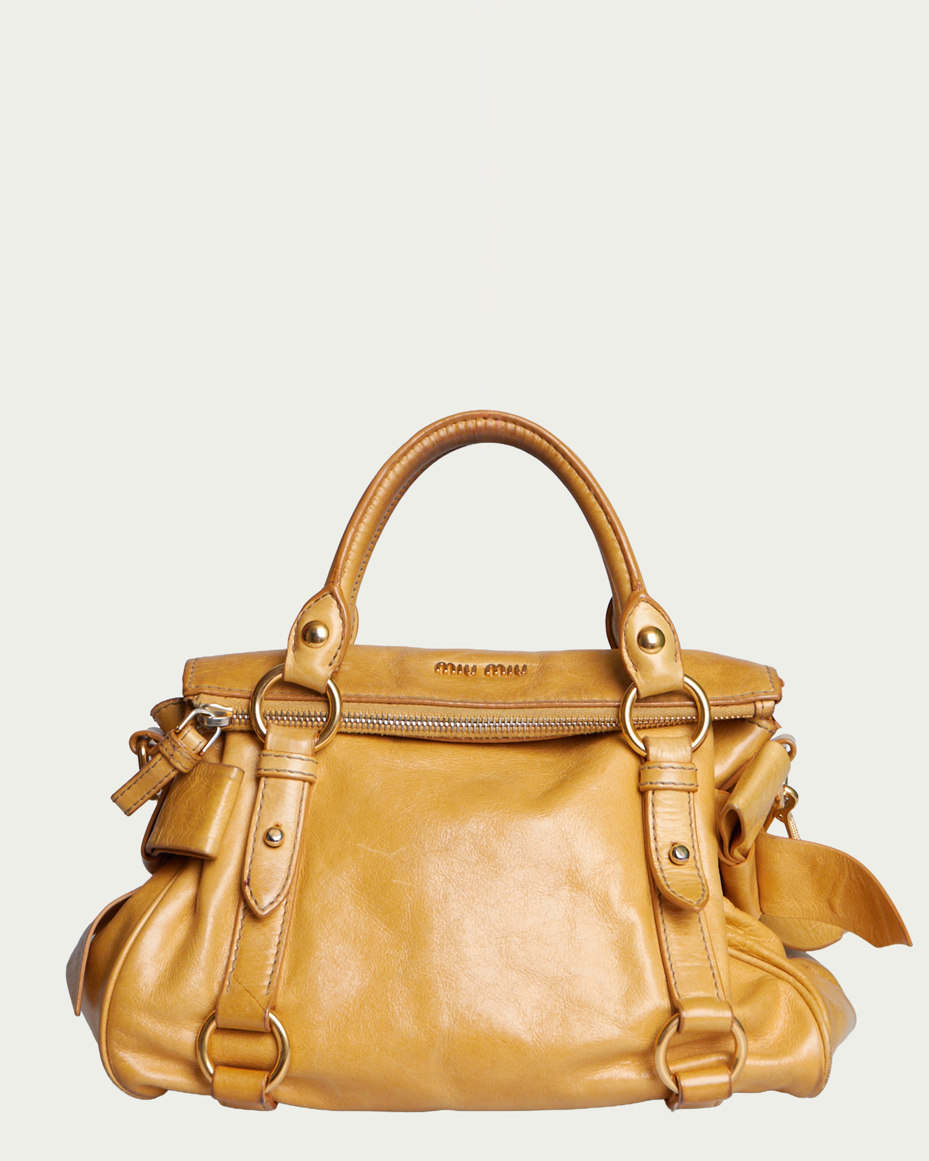 Miu Miu Vitello Lux Bow Mini