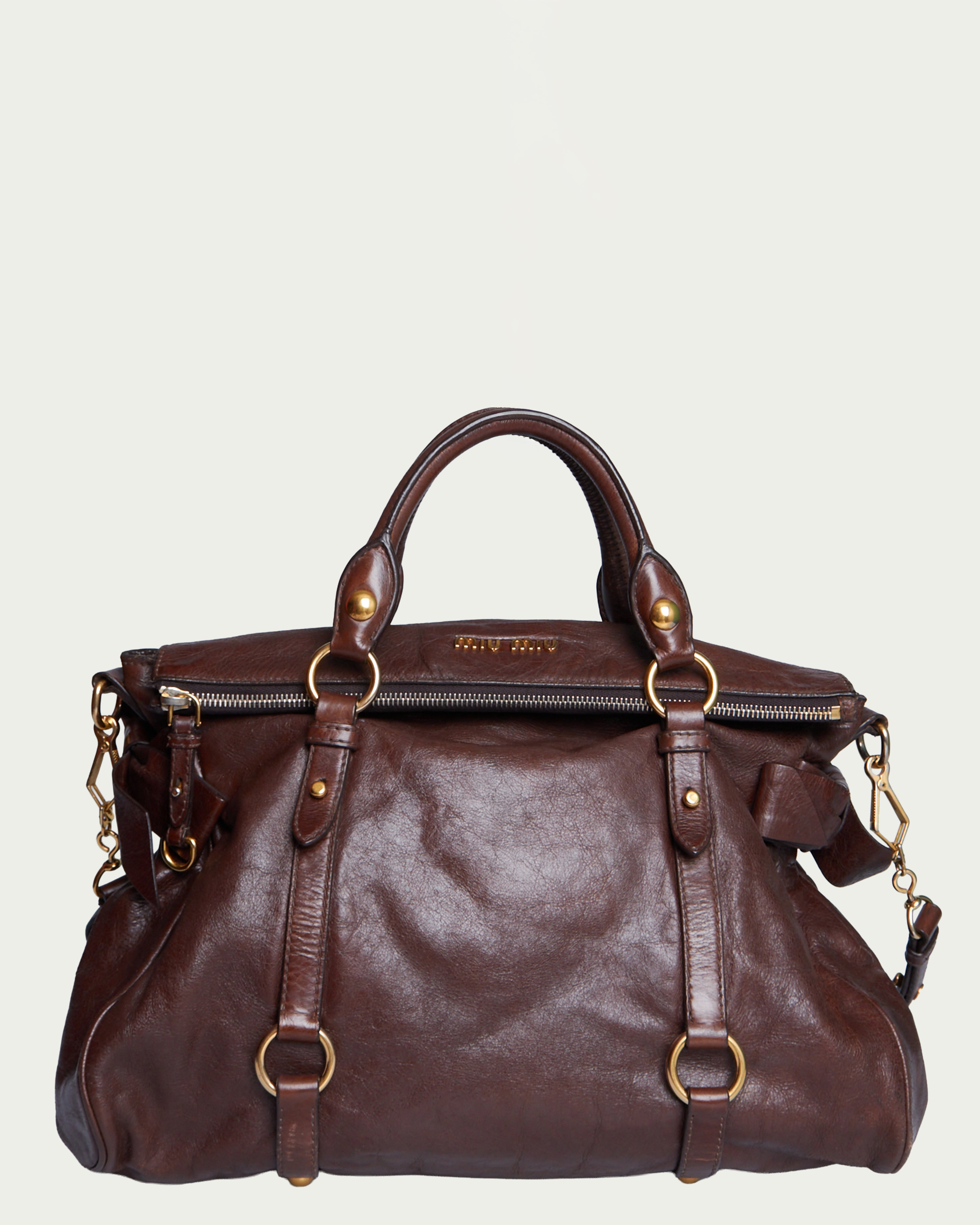 Miu Miu Vitello Lux Bow