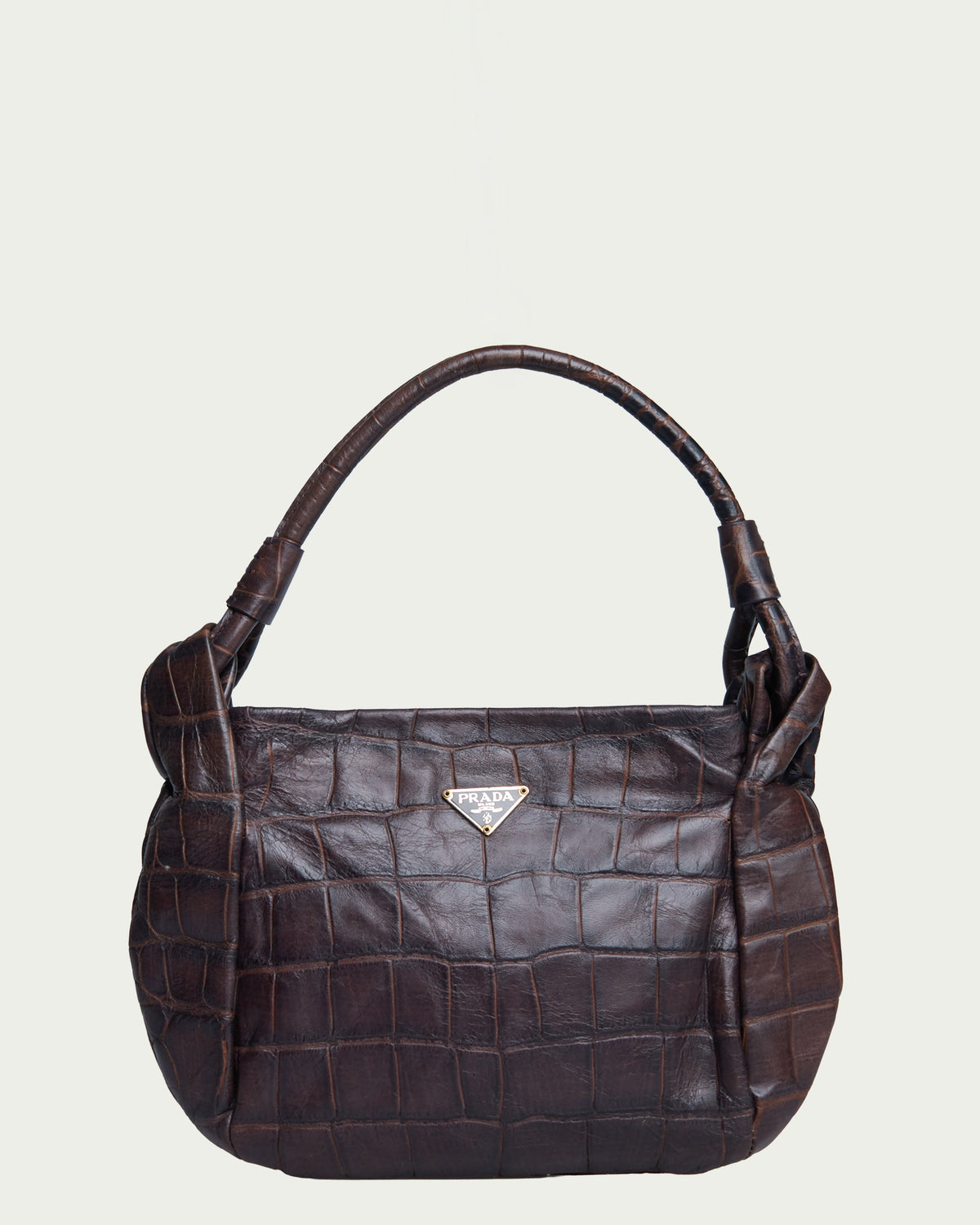 Prada Crocco Bauletto Bag