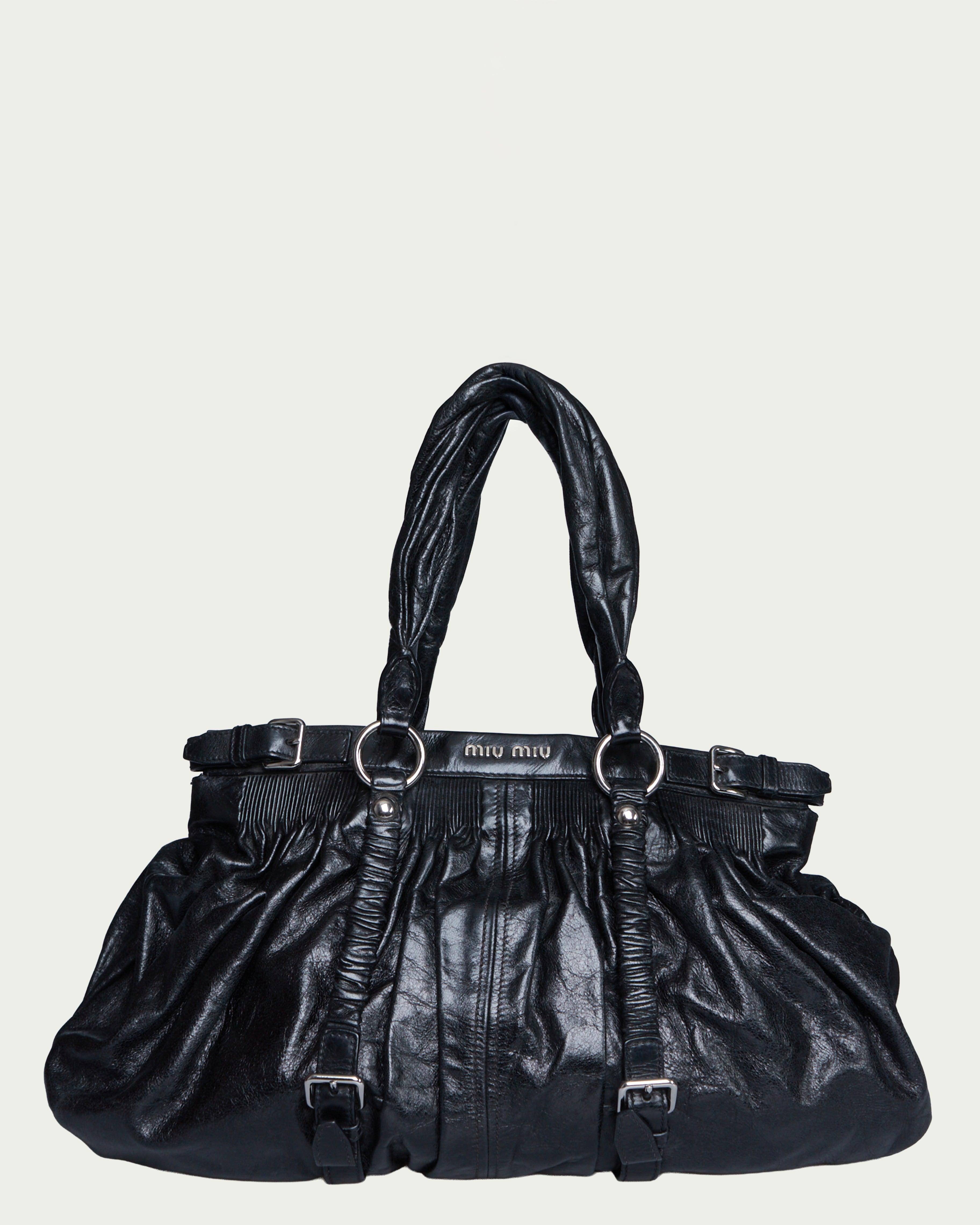 Miu Miu Ruched Shoulder Bag