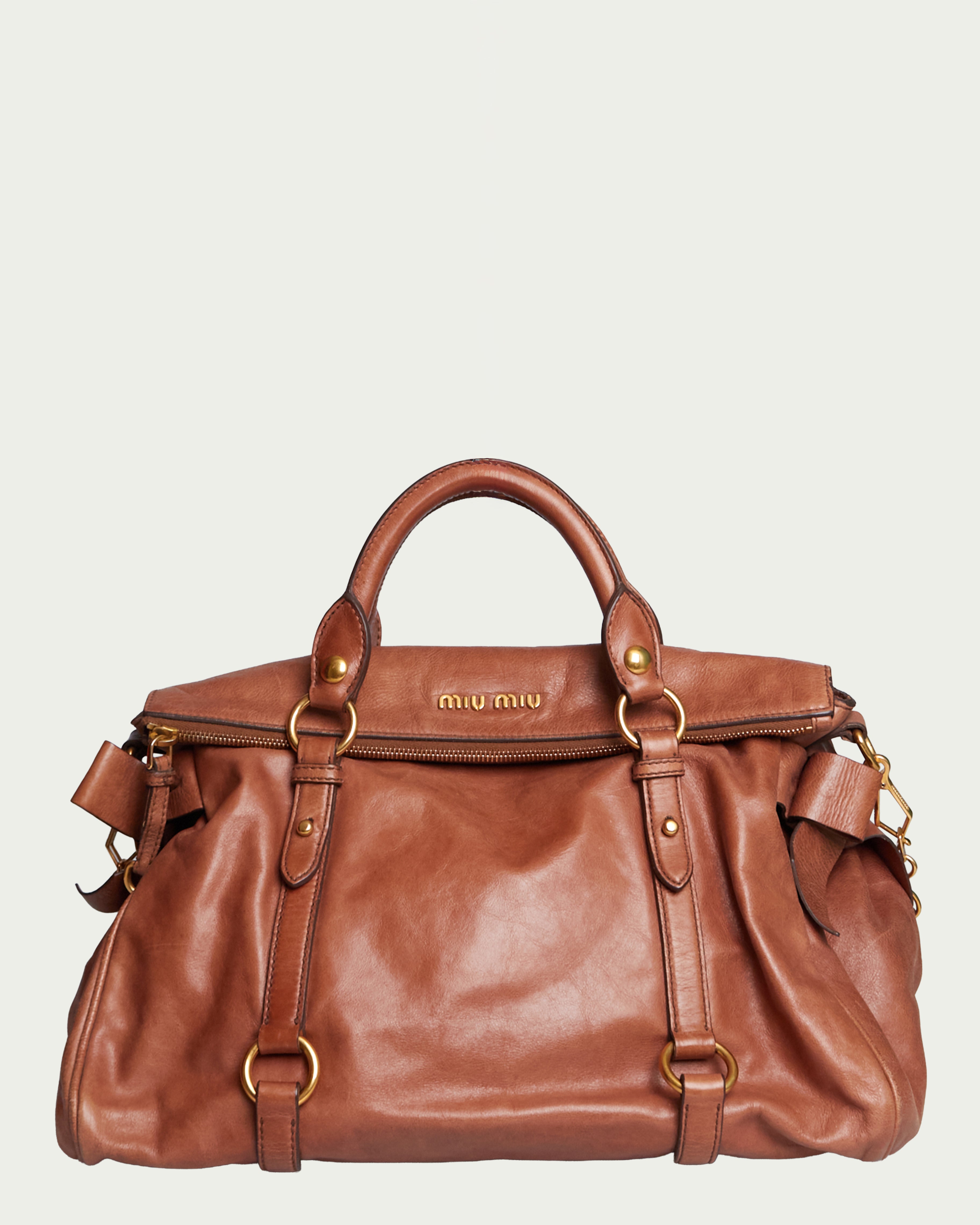 Miu Miu Vitello Lux Bow