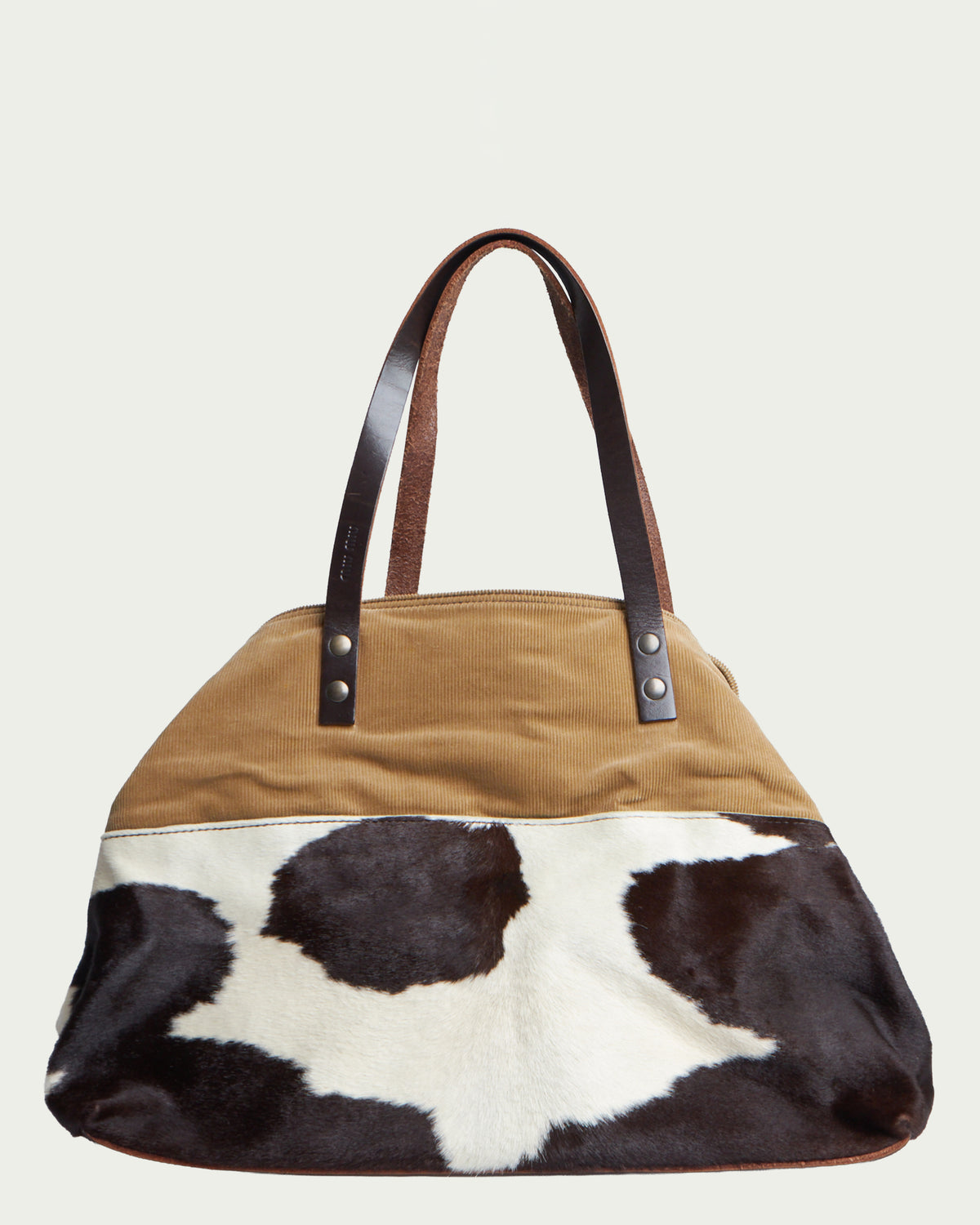 Miu Miu Denim Pony Hair Tote Bag Large