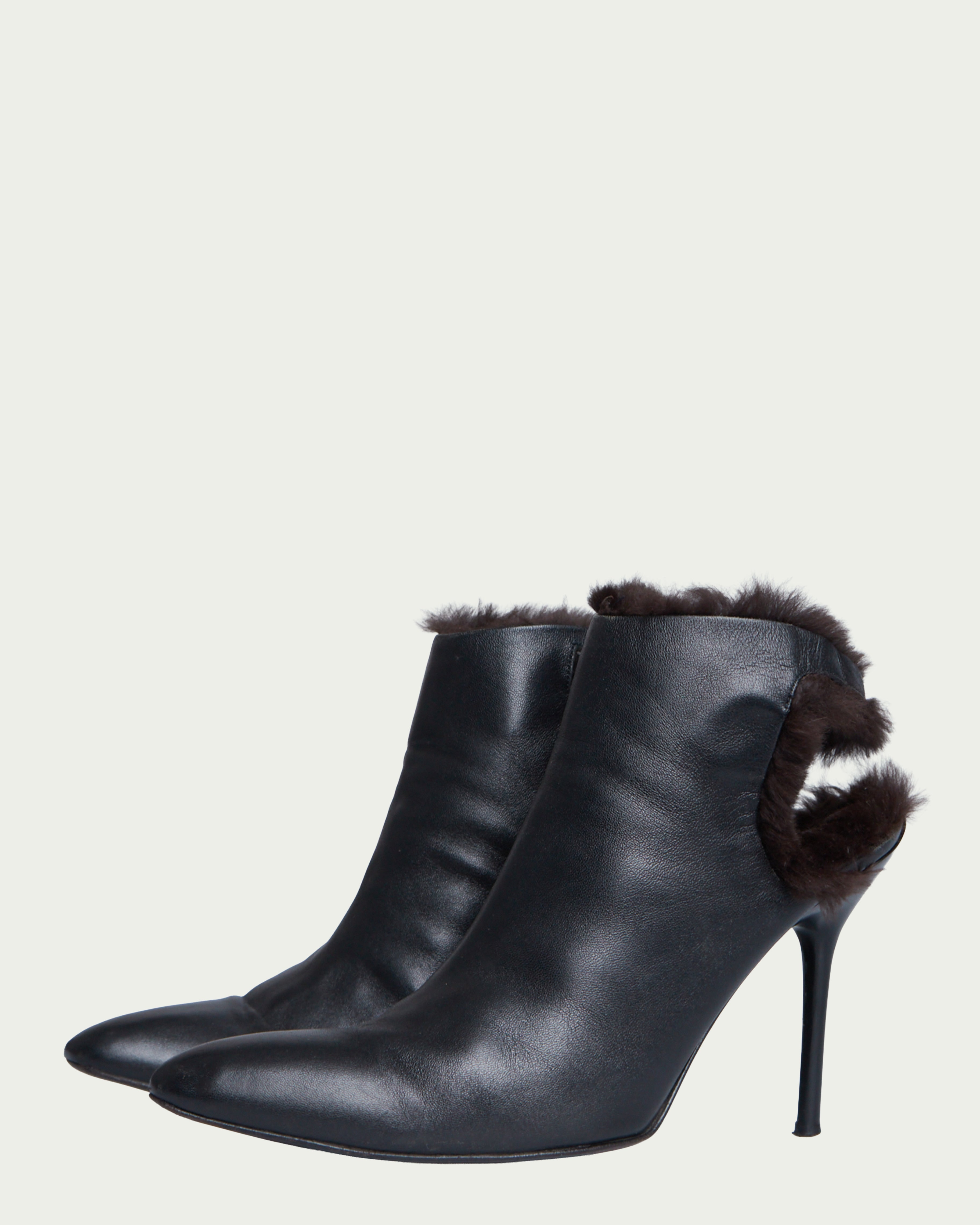 Jean Paul Gaultier furry stiletto heels