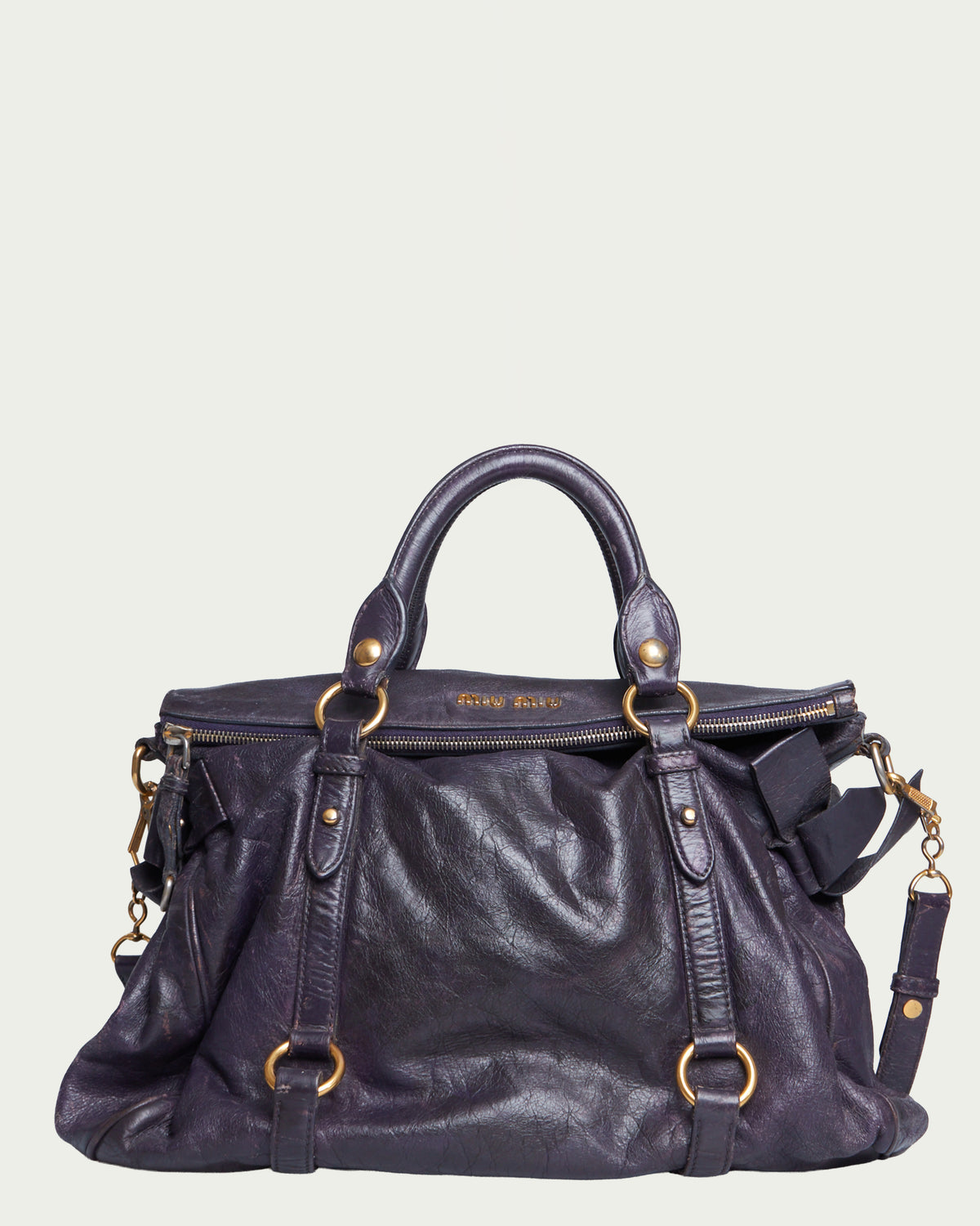 Miu Miu Vitello Lux Bow