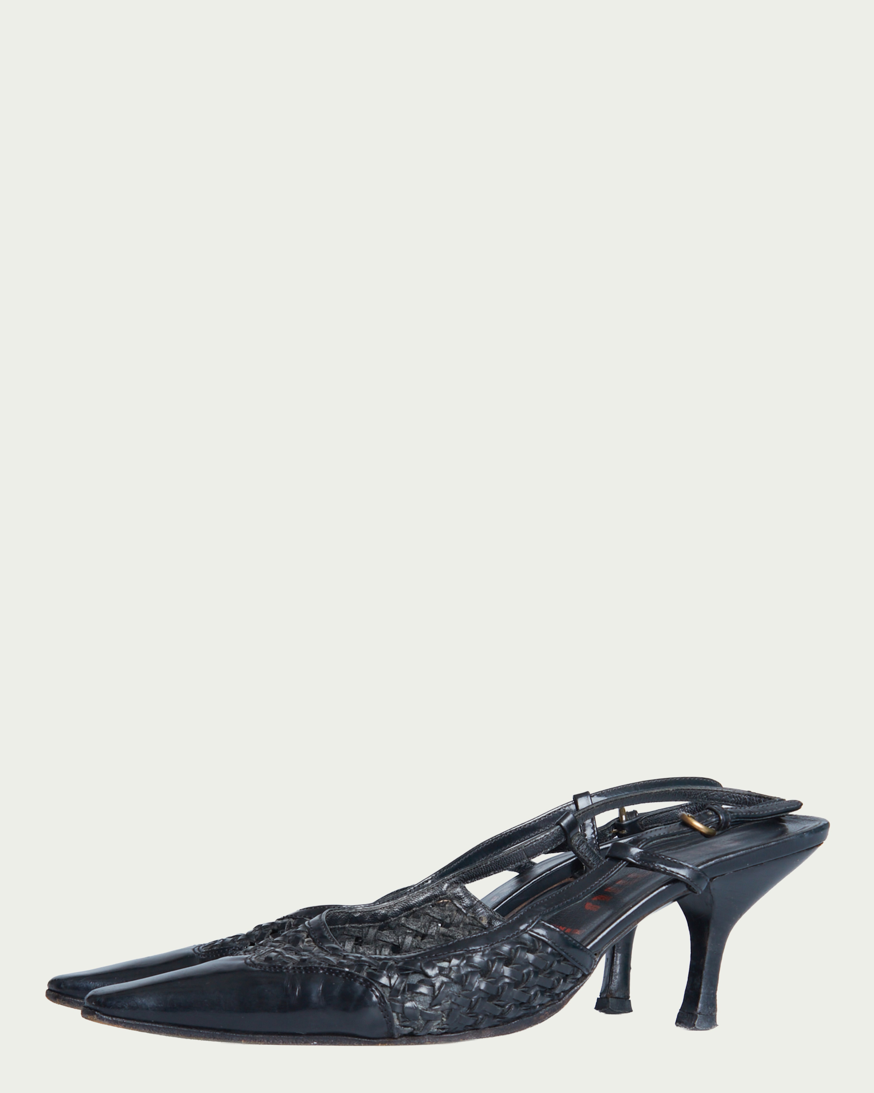 Miu Miu braided slingback pumps