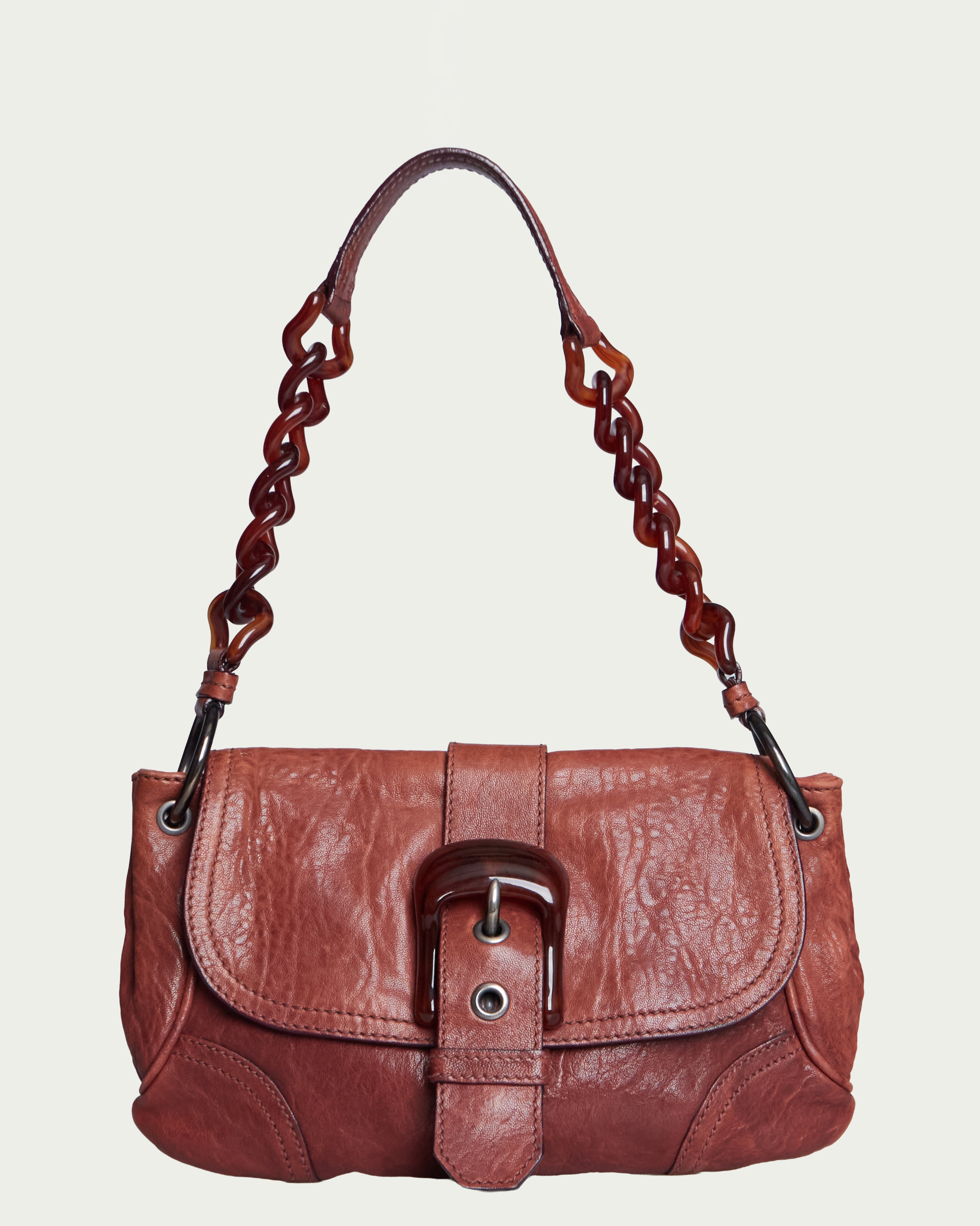 Miu Miu Embellished Buckle Bag