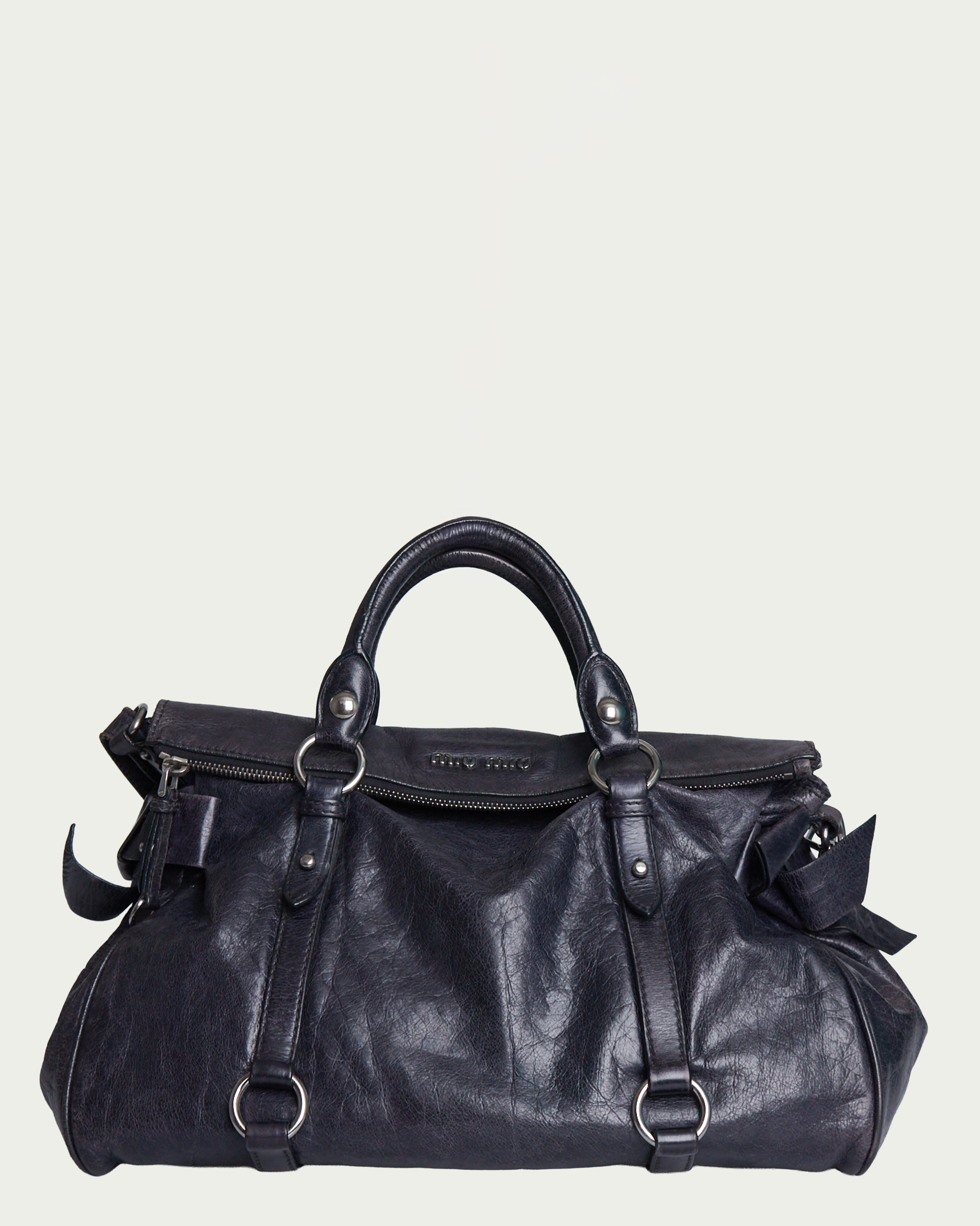 Miu Miu Vitello Lux Bow