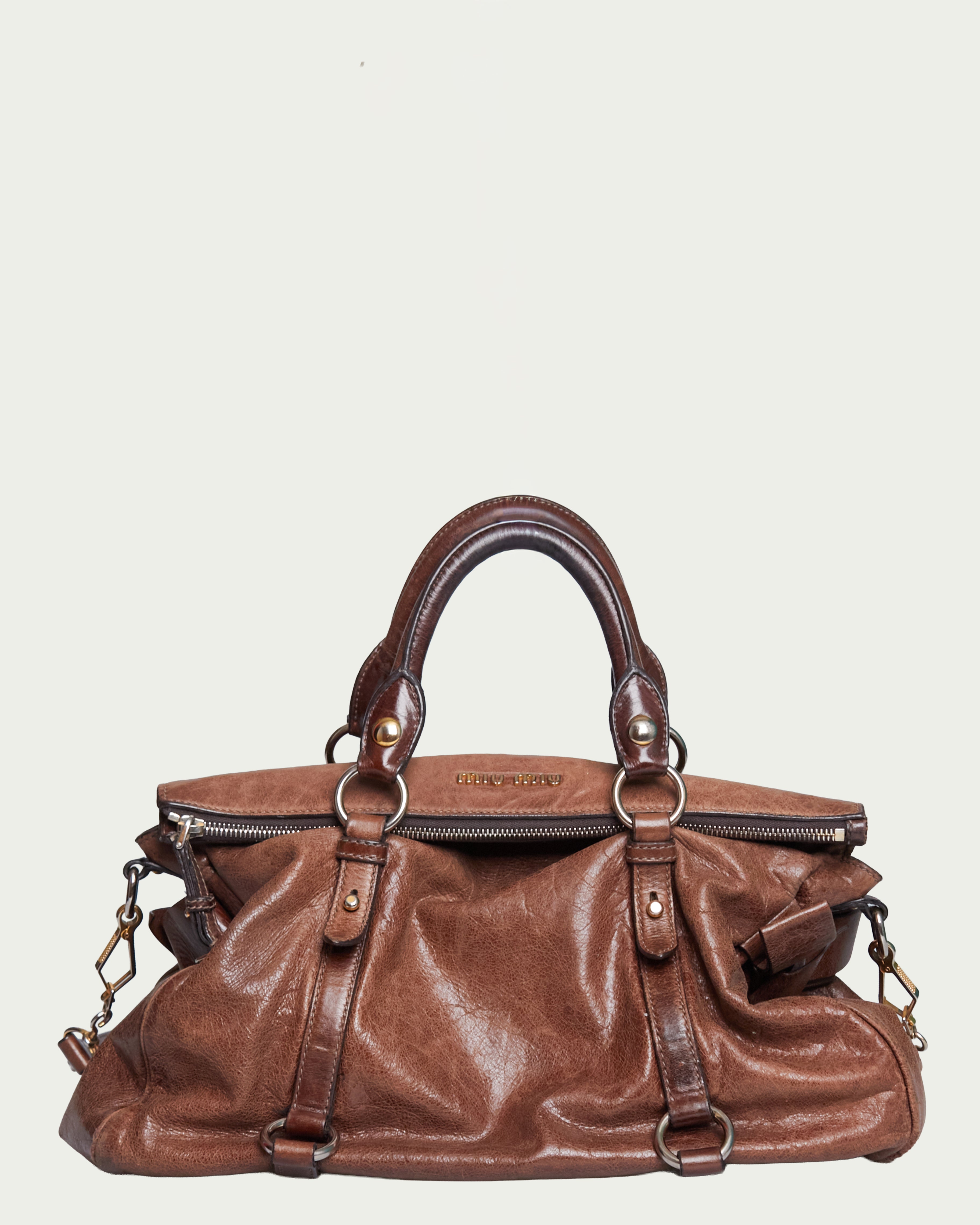 Miu Miu Vitello Lux Bow