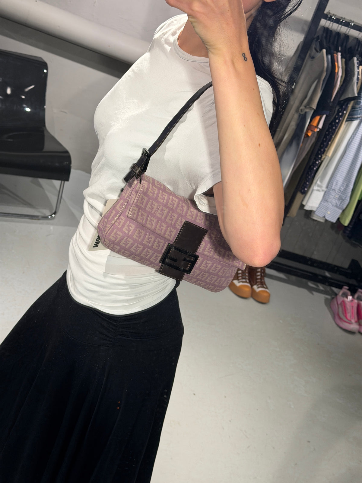 Fendi Zucca Baguette Bag