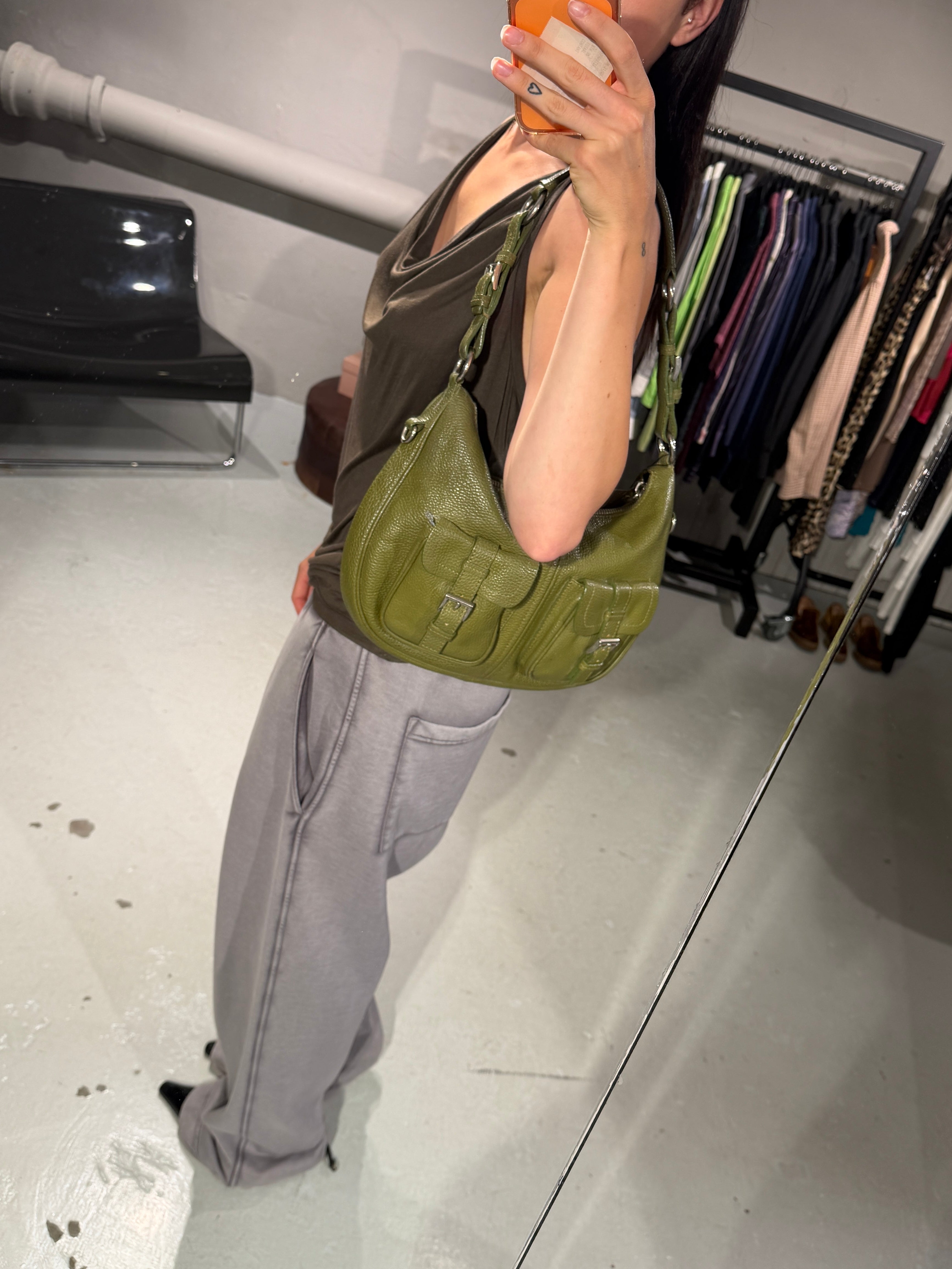 Prada Vitello Daino Hobo Bag