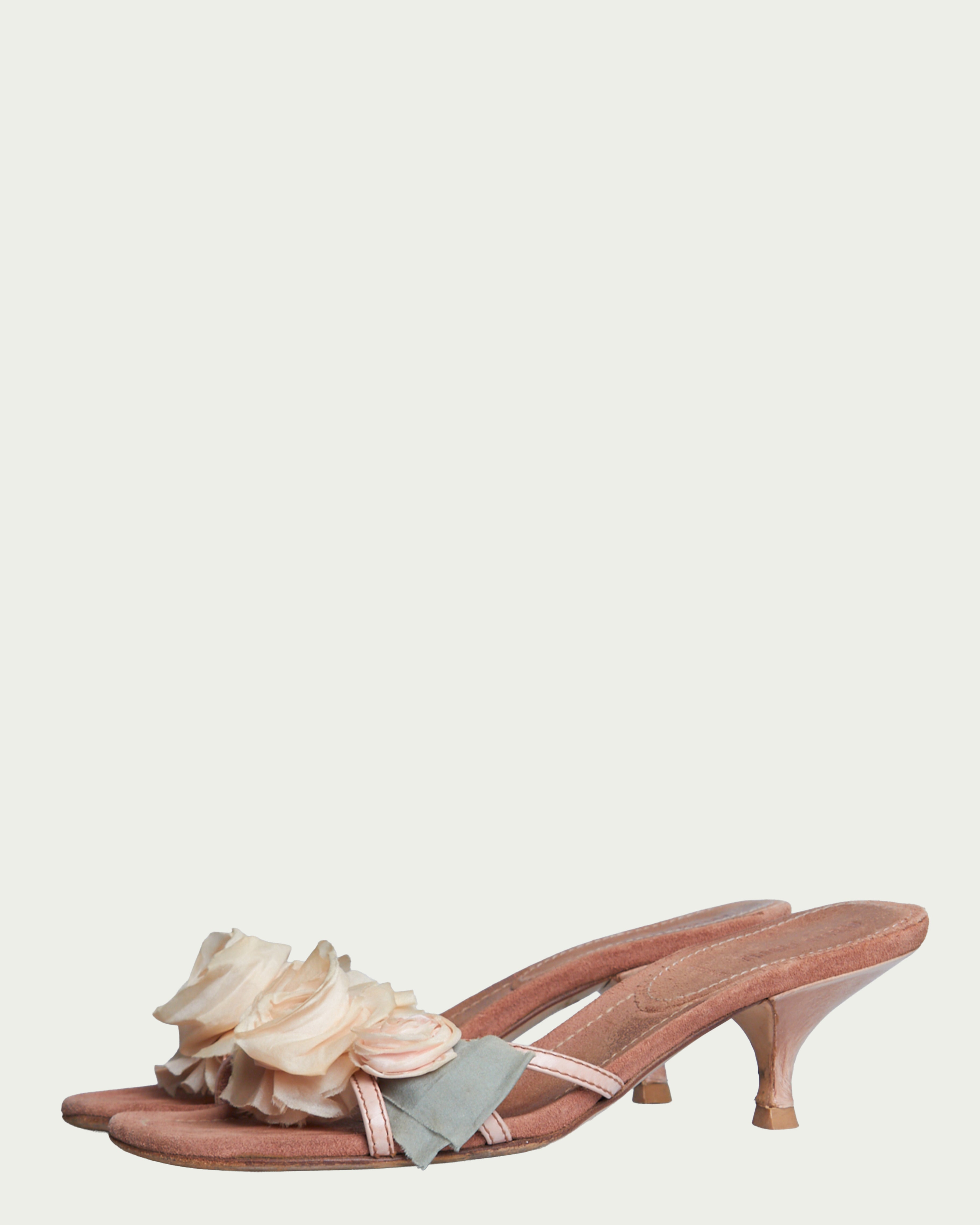 Miu Miu rose kitten heels