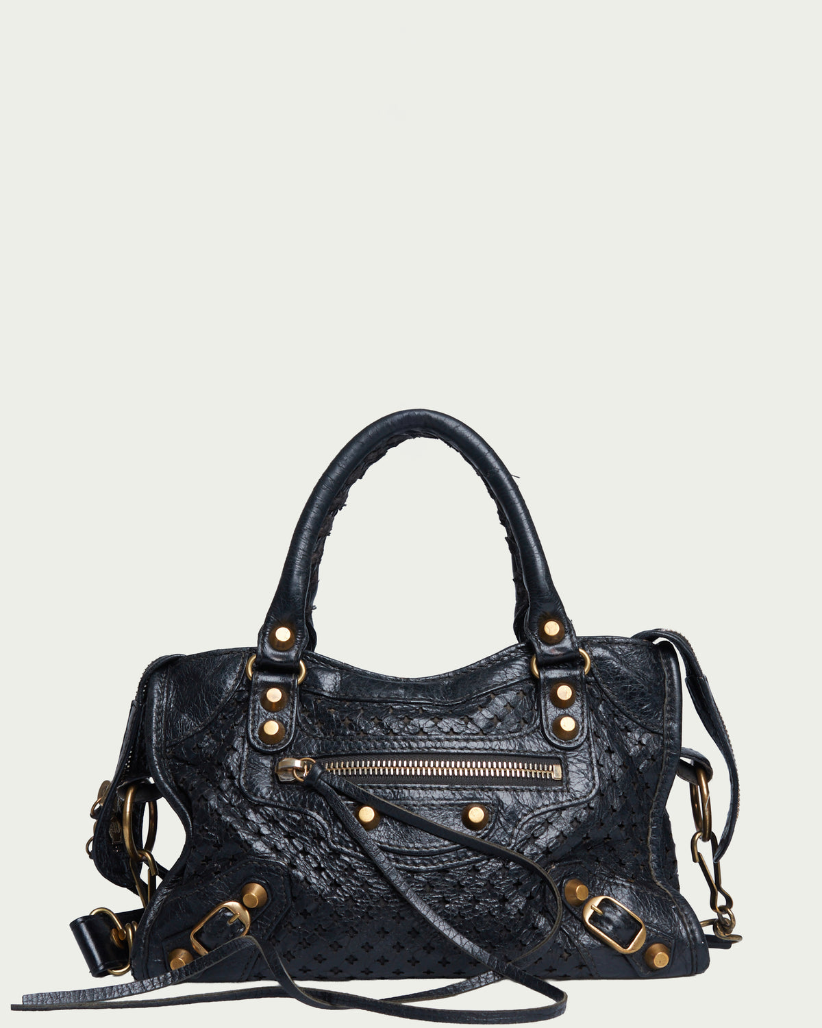 Balenciaga Perforated Mini City bag