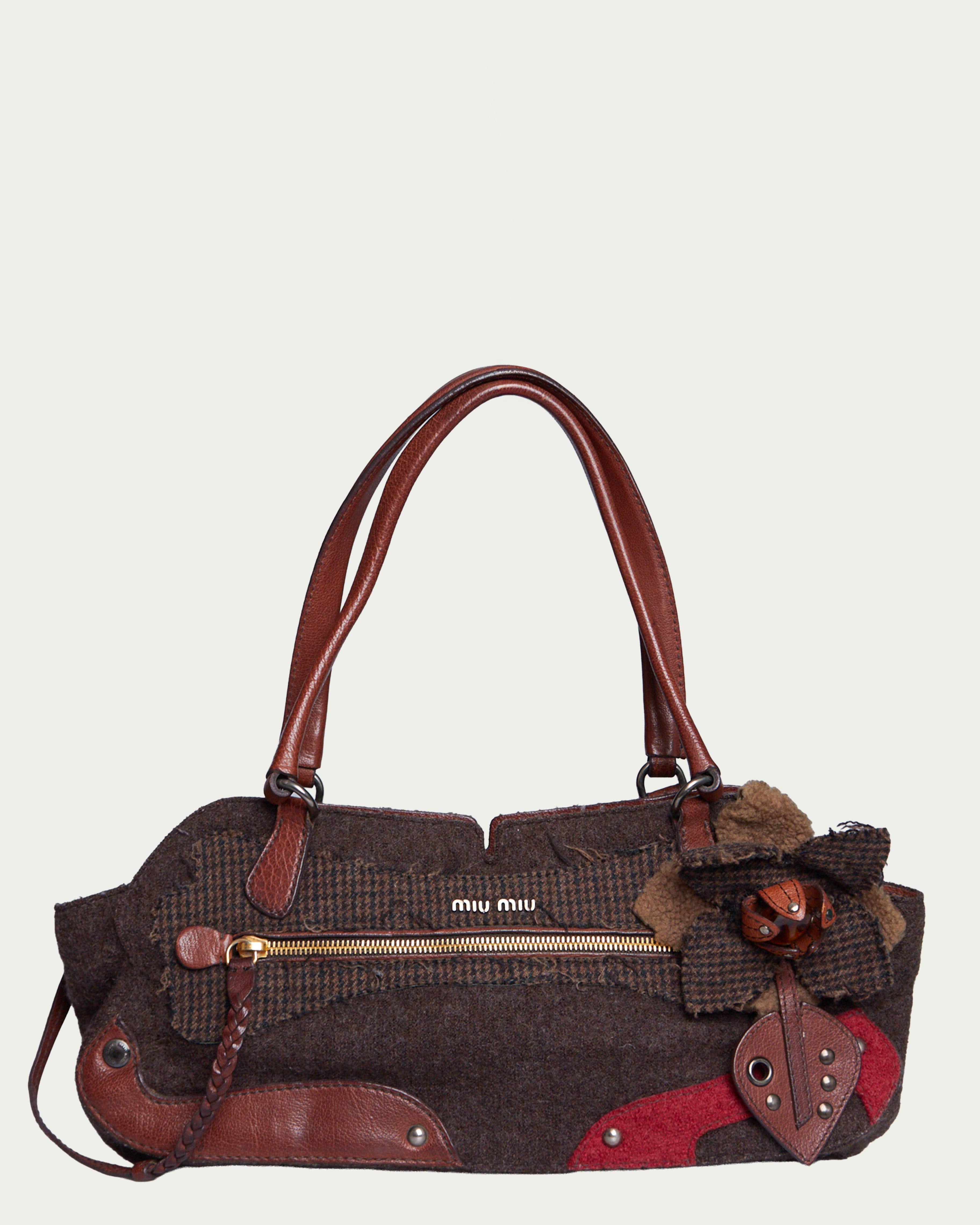Miu Miu Patchwork Tweed Bag