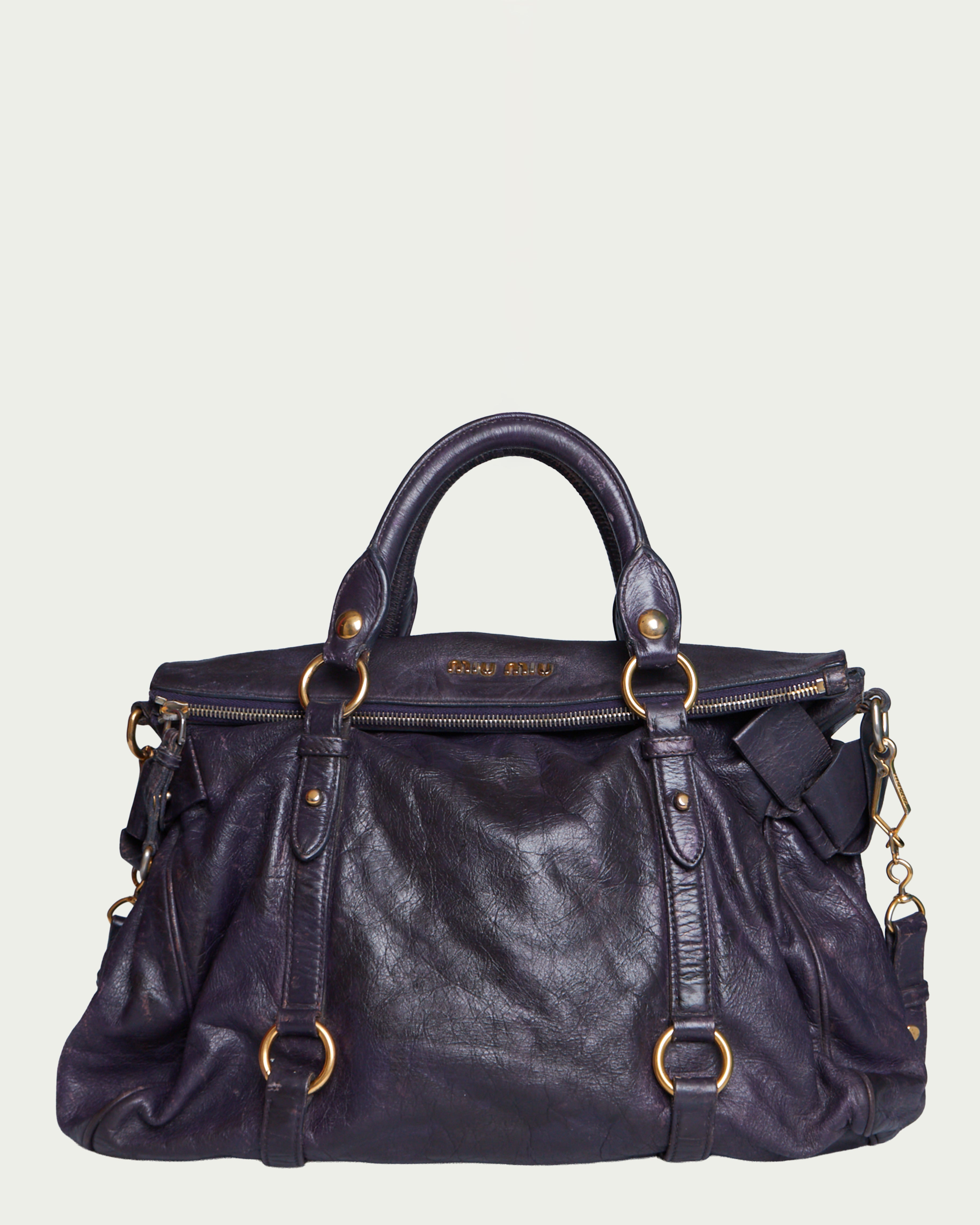Miu Miu Vitello Lux Bow