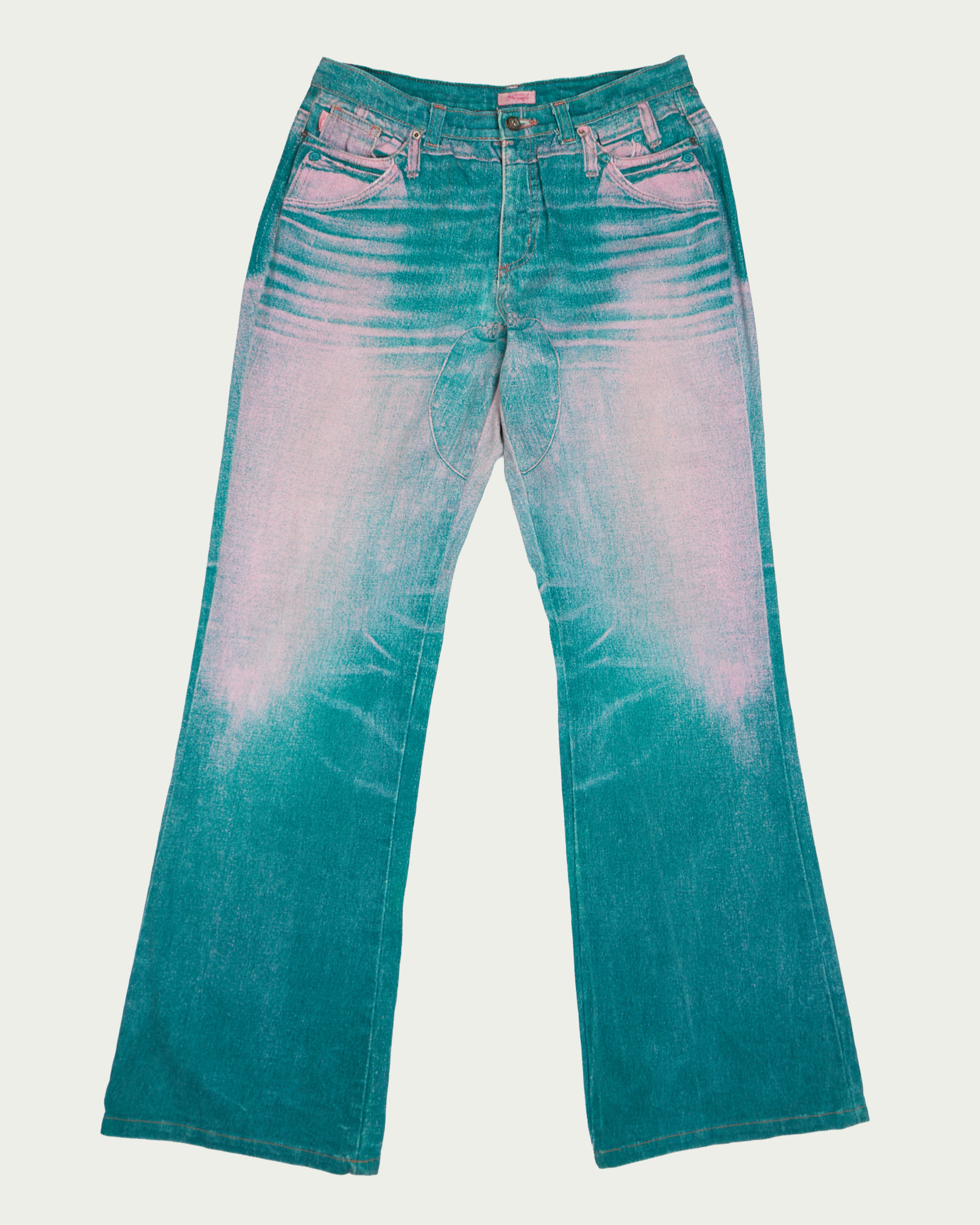 Roberto Cavalli Angels Trompe L’Oeil Denim Jeans