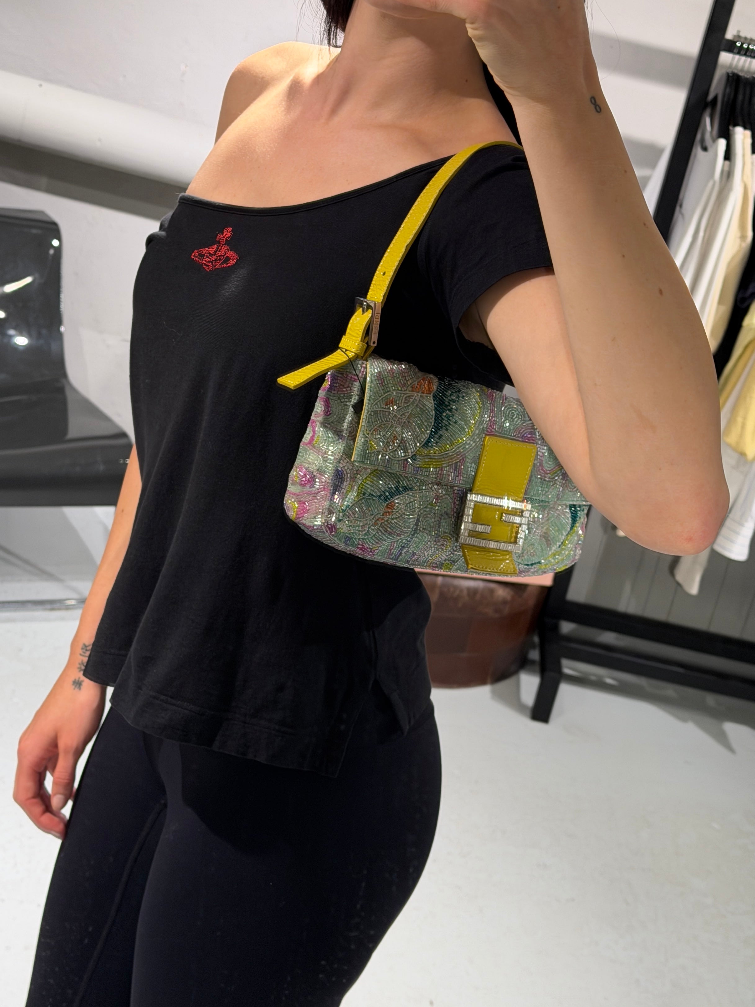 Fendi Beaded Baguette Bag
