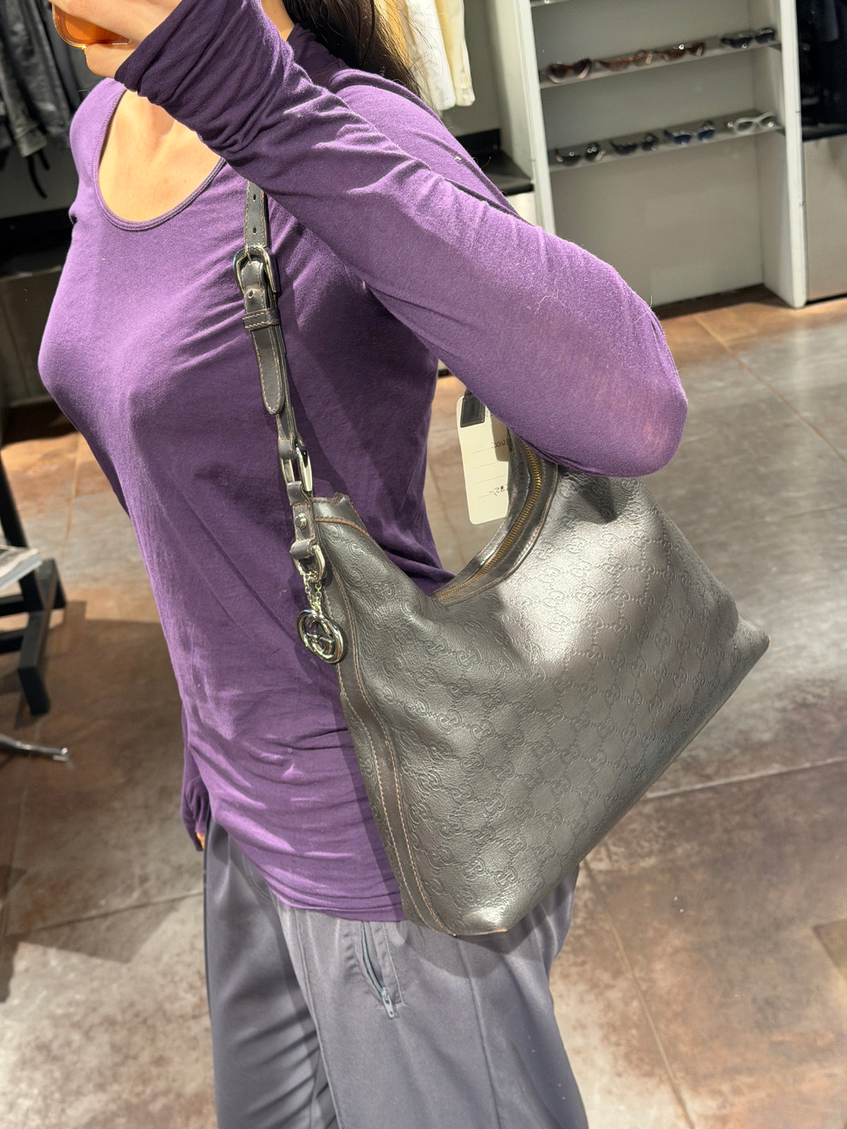 Gucci Guccissima Hobo