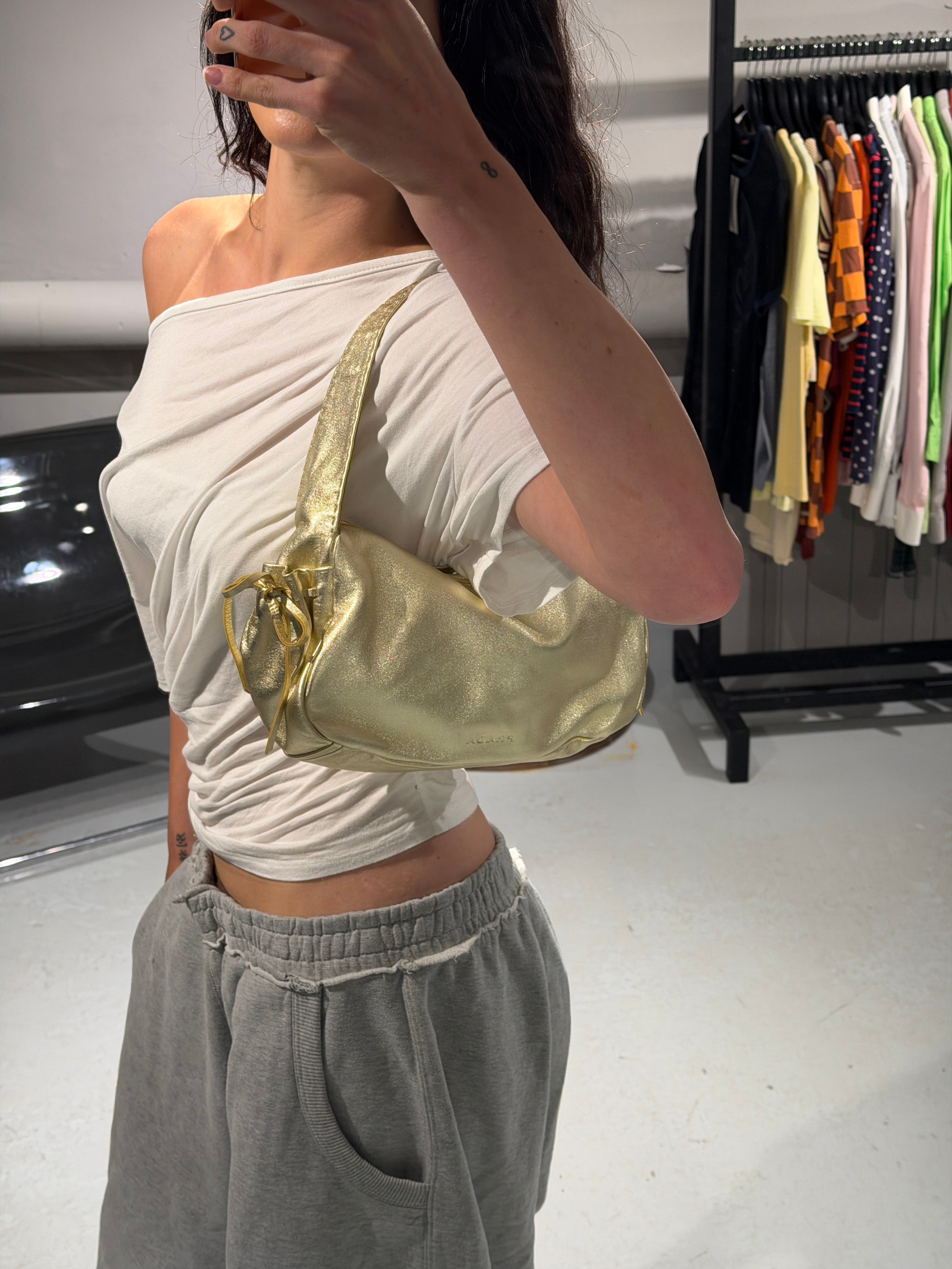 Prada Metallic Baguette