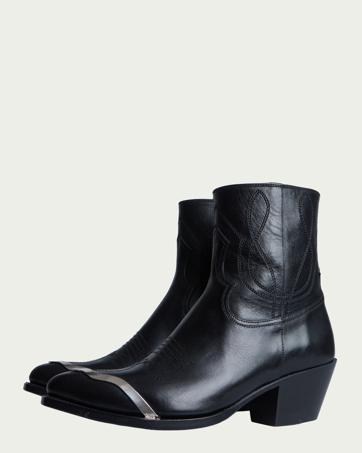 Celine leon zipped boot with metal toe
