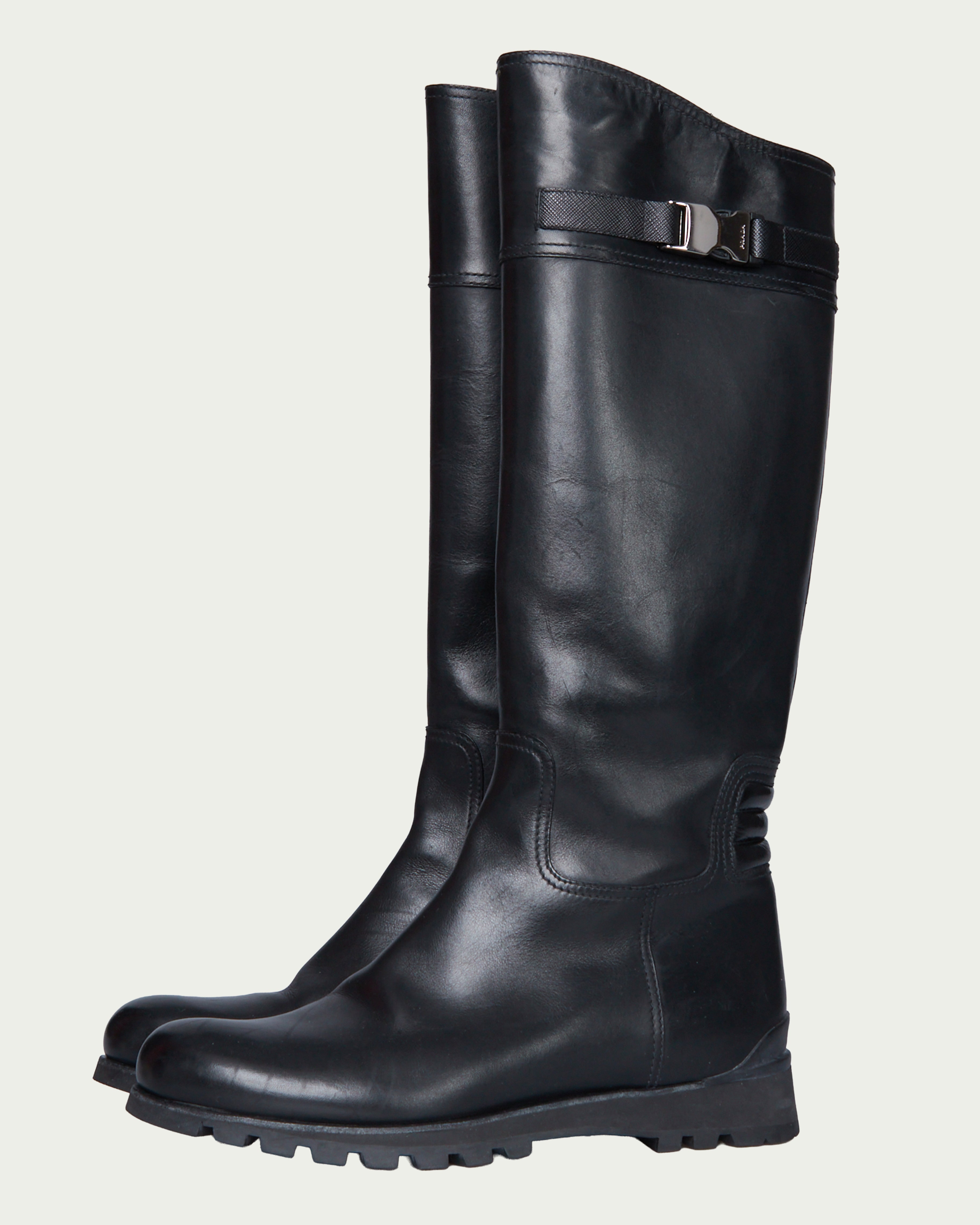 Prada leather boots