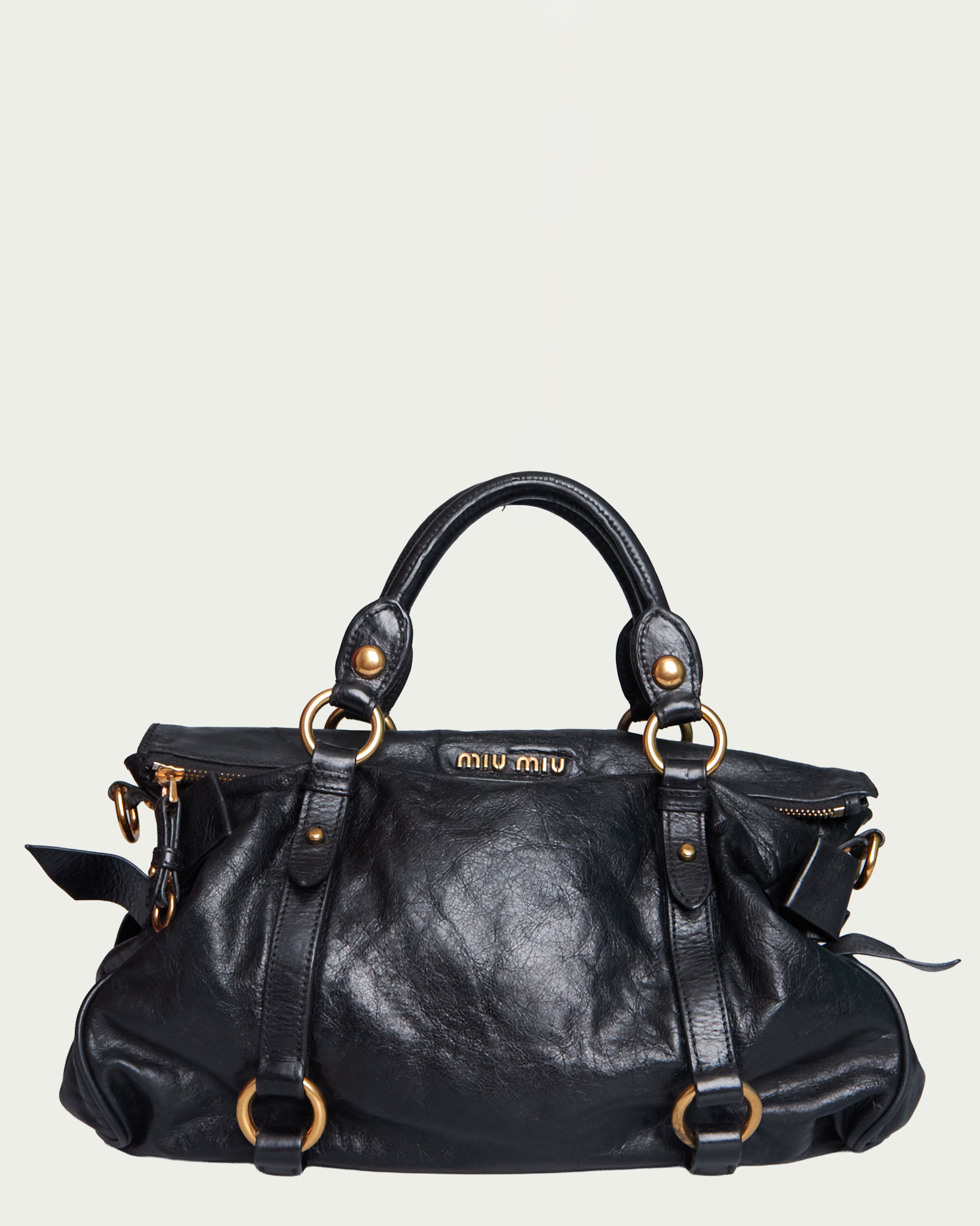Miu Miu Vitello Lux Bow