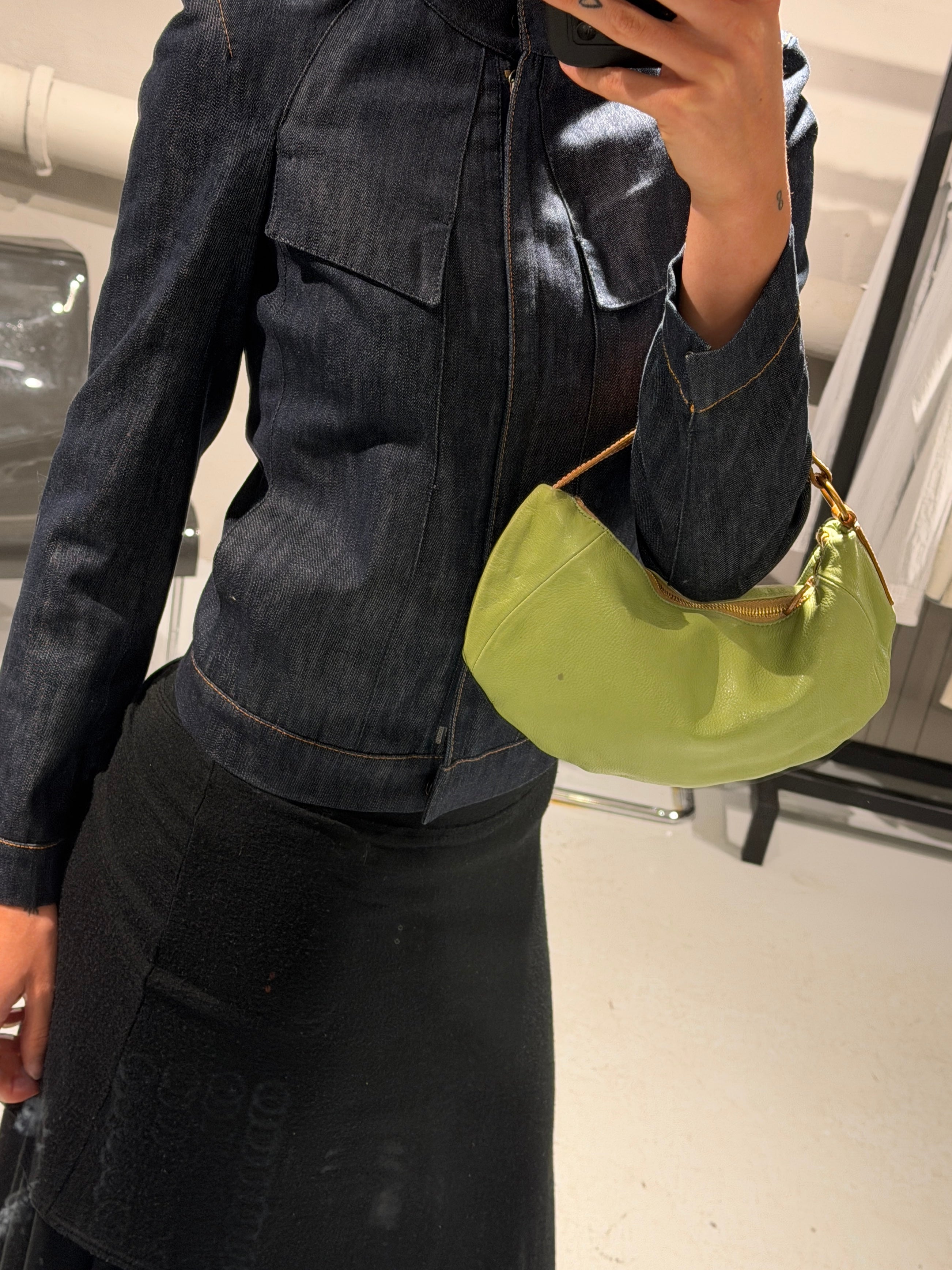 Miu Miu Leather Hobo Bag