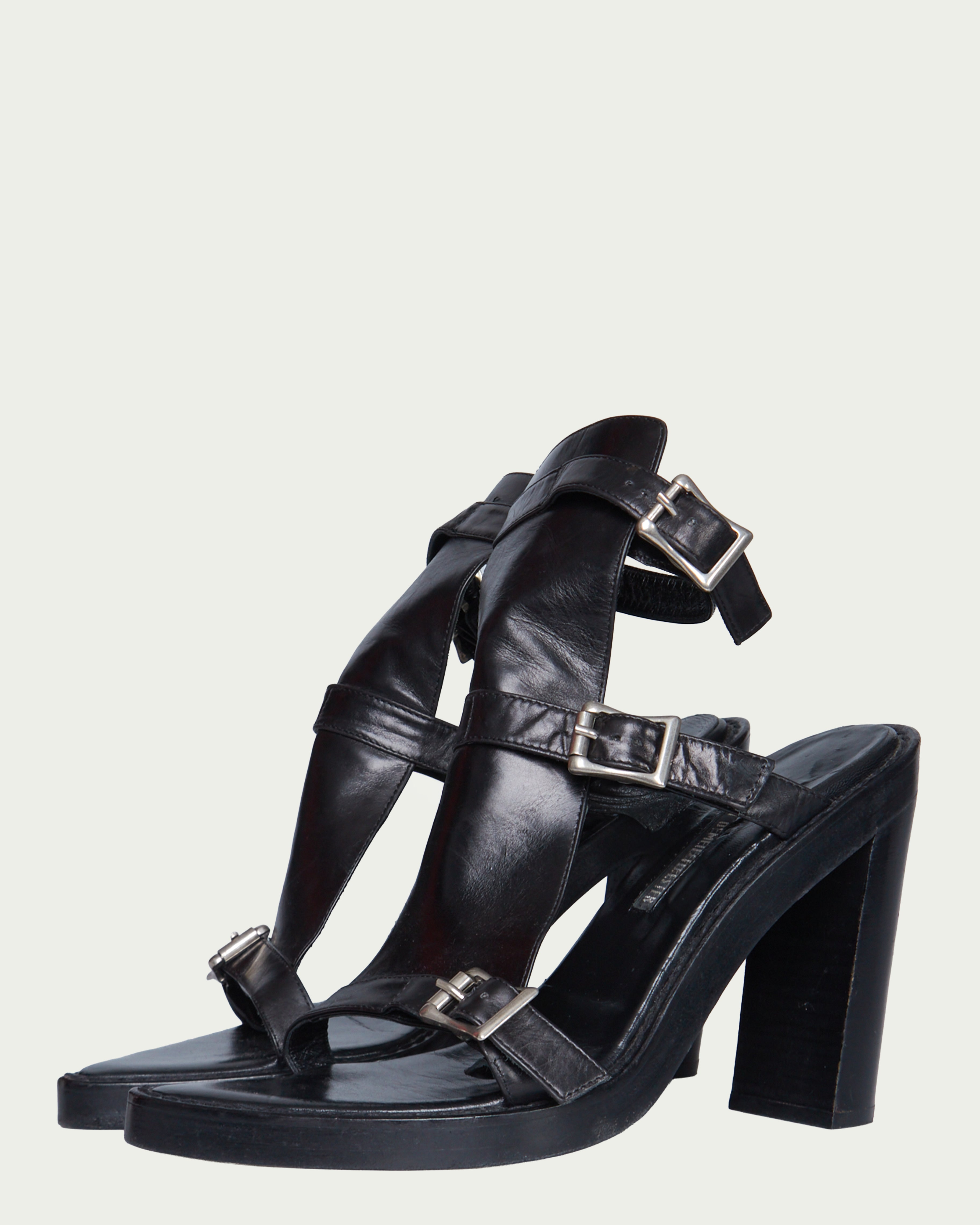 Ann Demeulemeester S/S 2003 buckle sandals