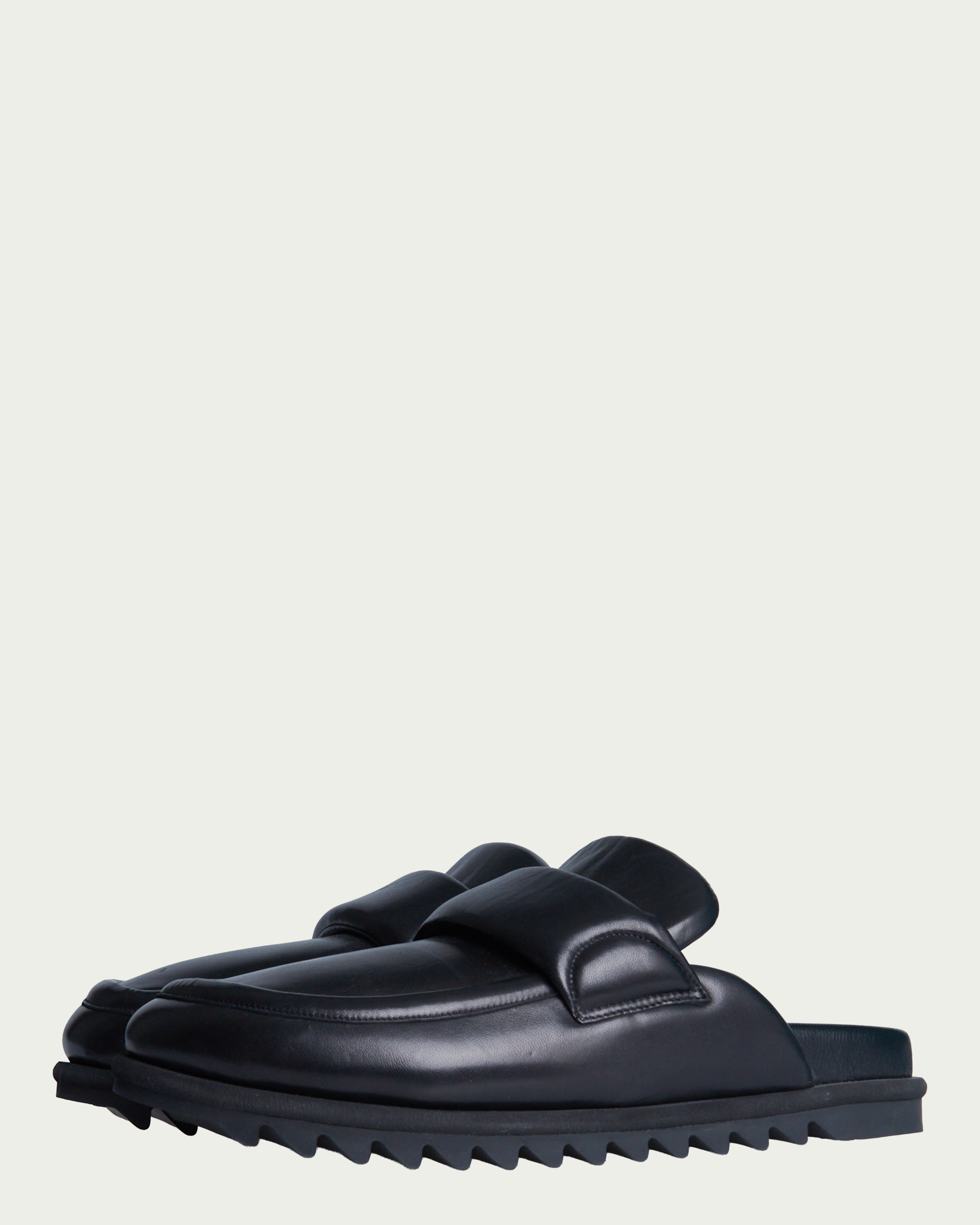 Dries Van Noten leather padded loafers