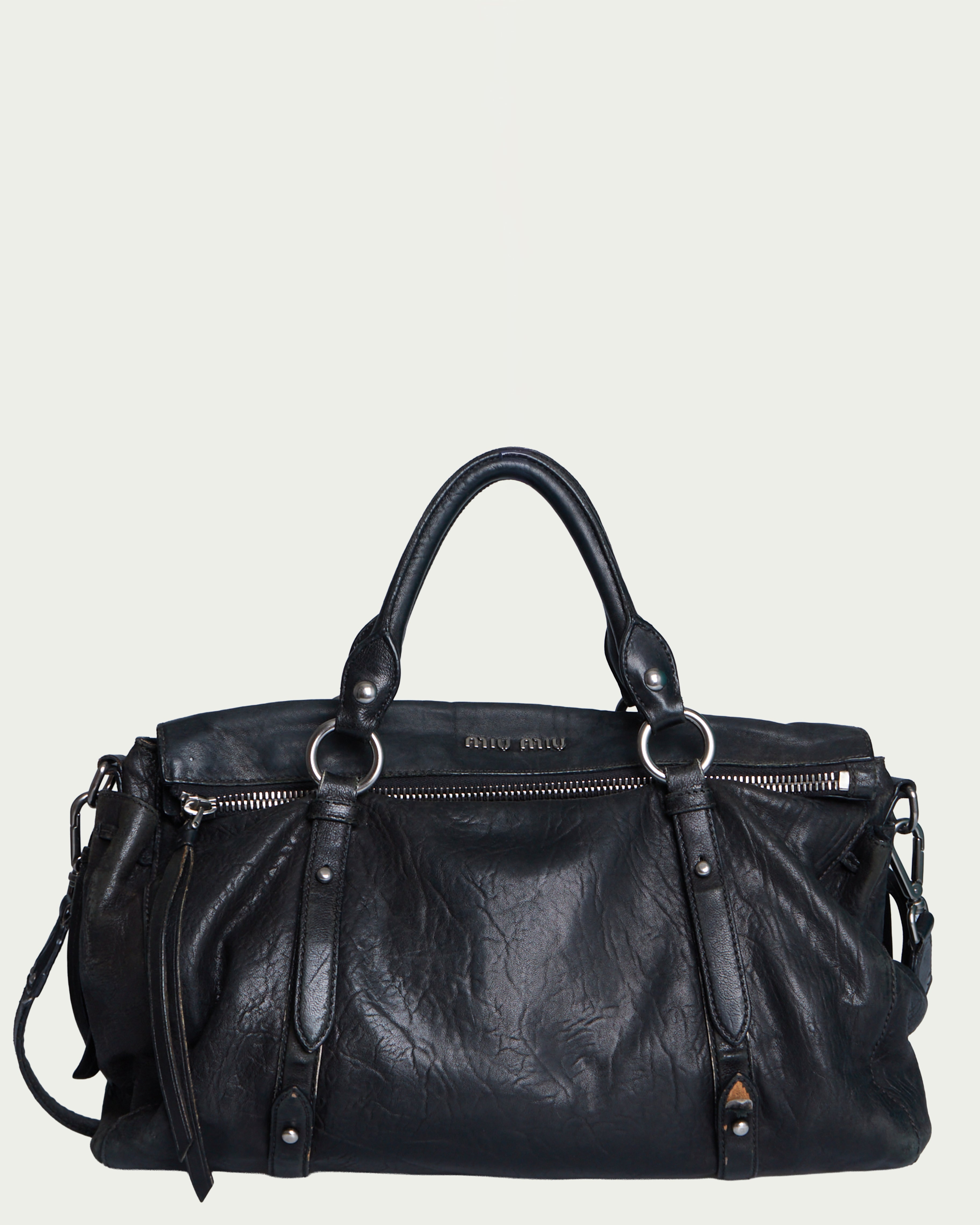 Miu Miu Vitello Lux Bow