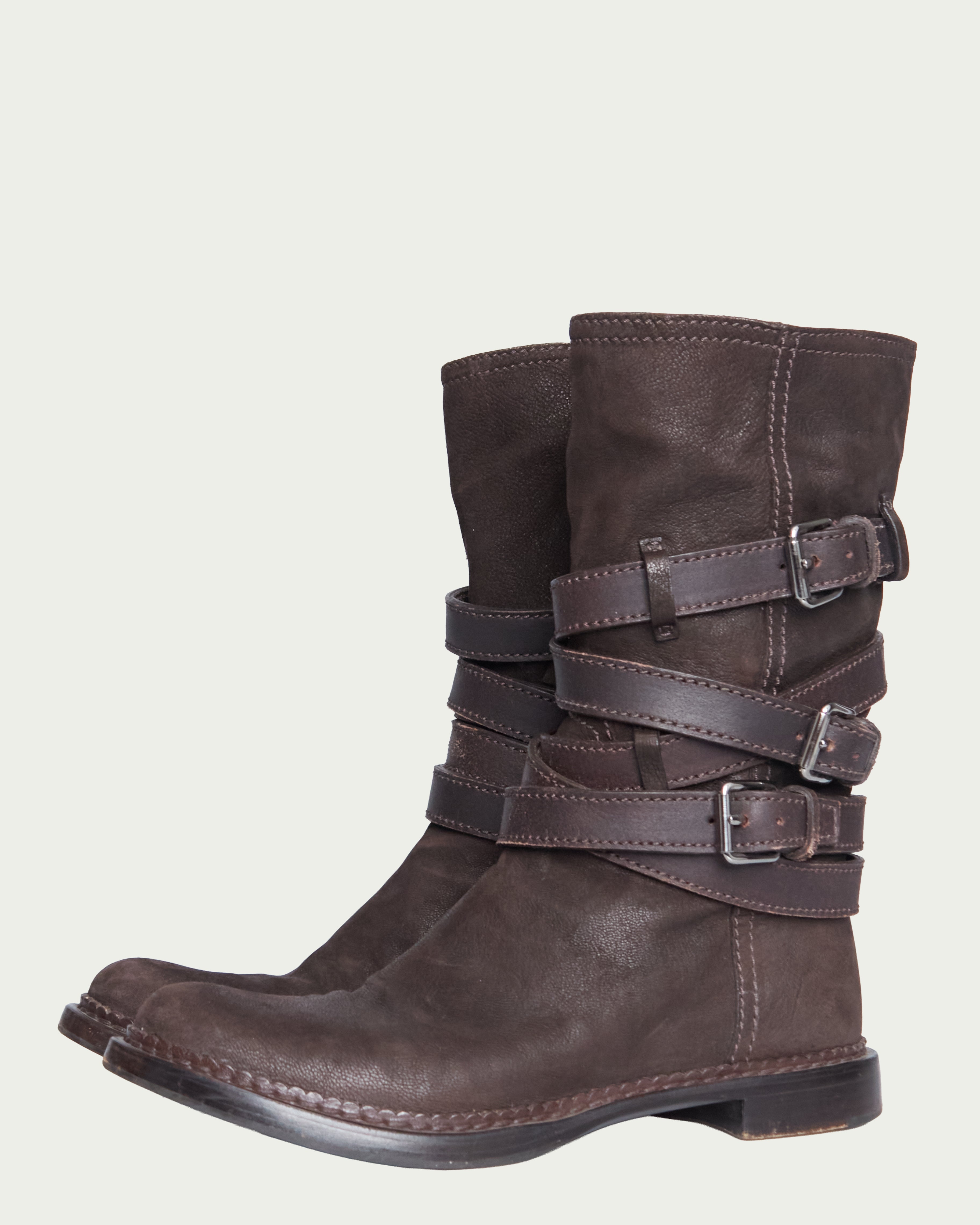 Miu Miu harness biker boots