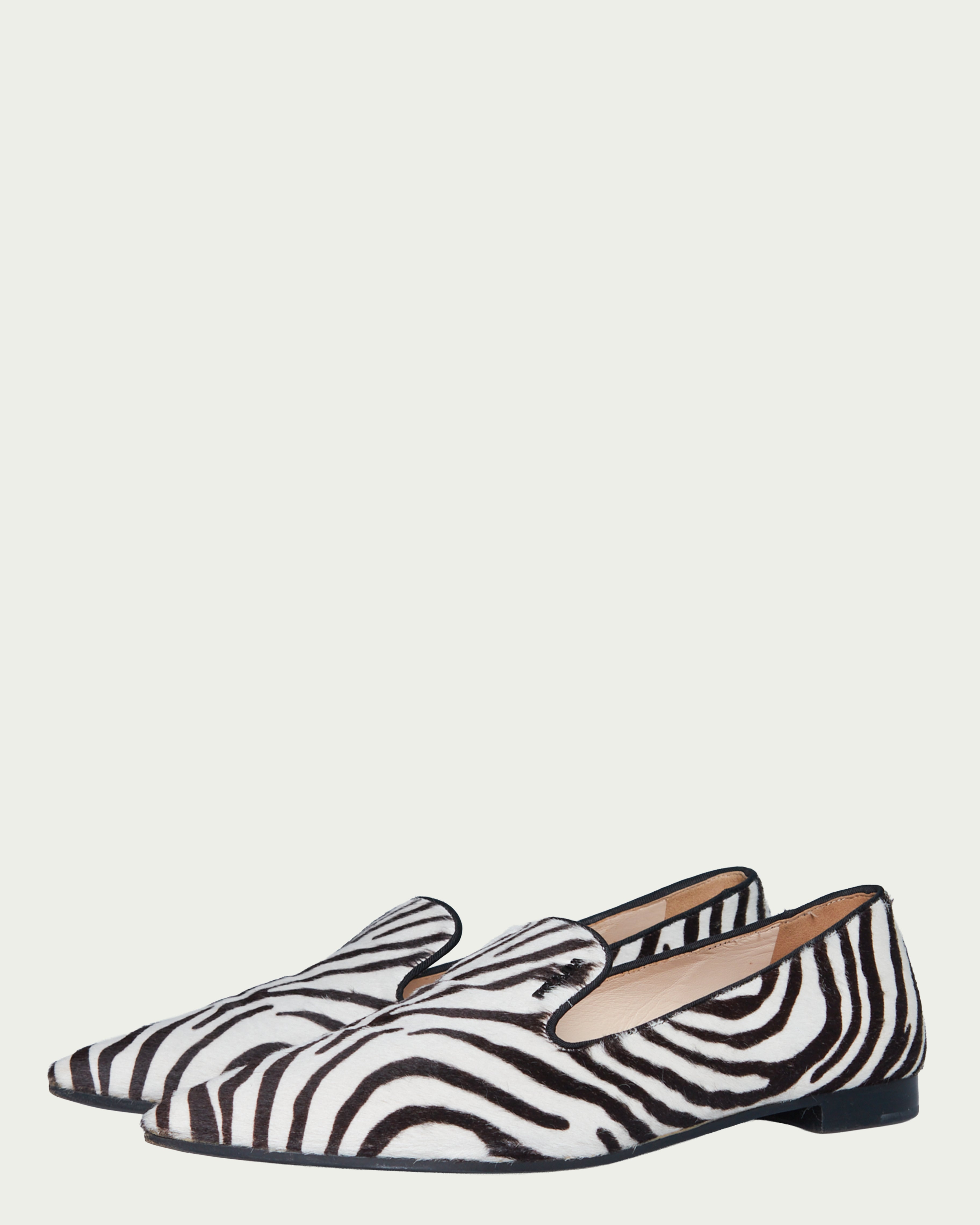Prada calf hair loafers