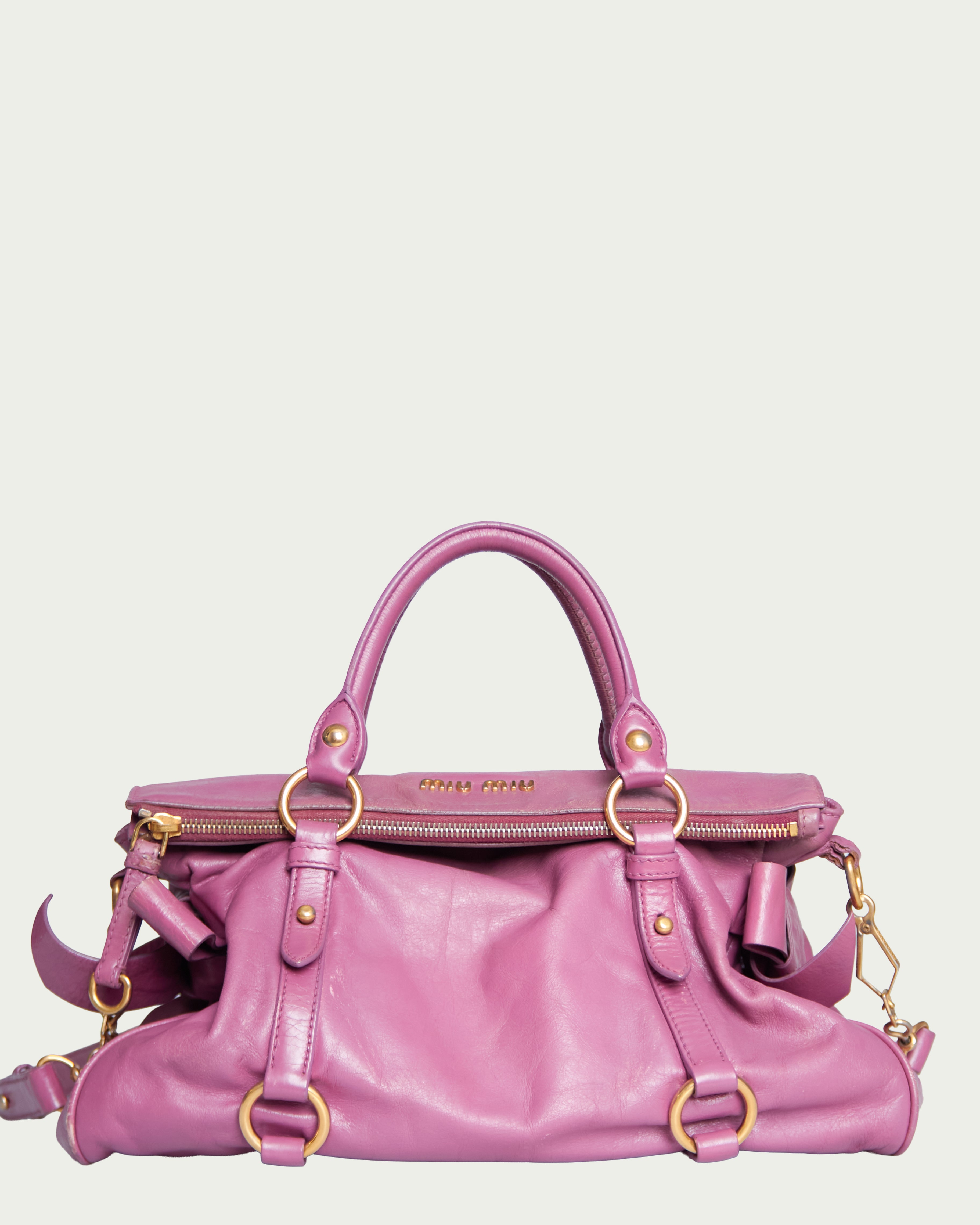 Miu Miu Vitello Lux Bow