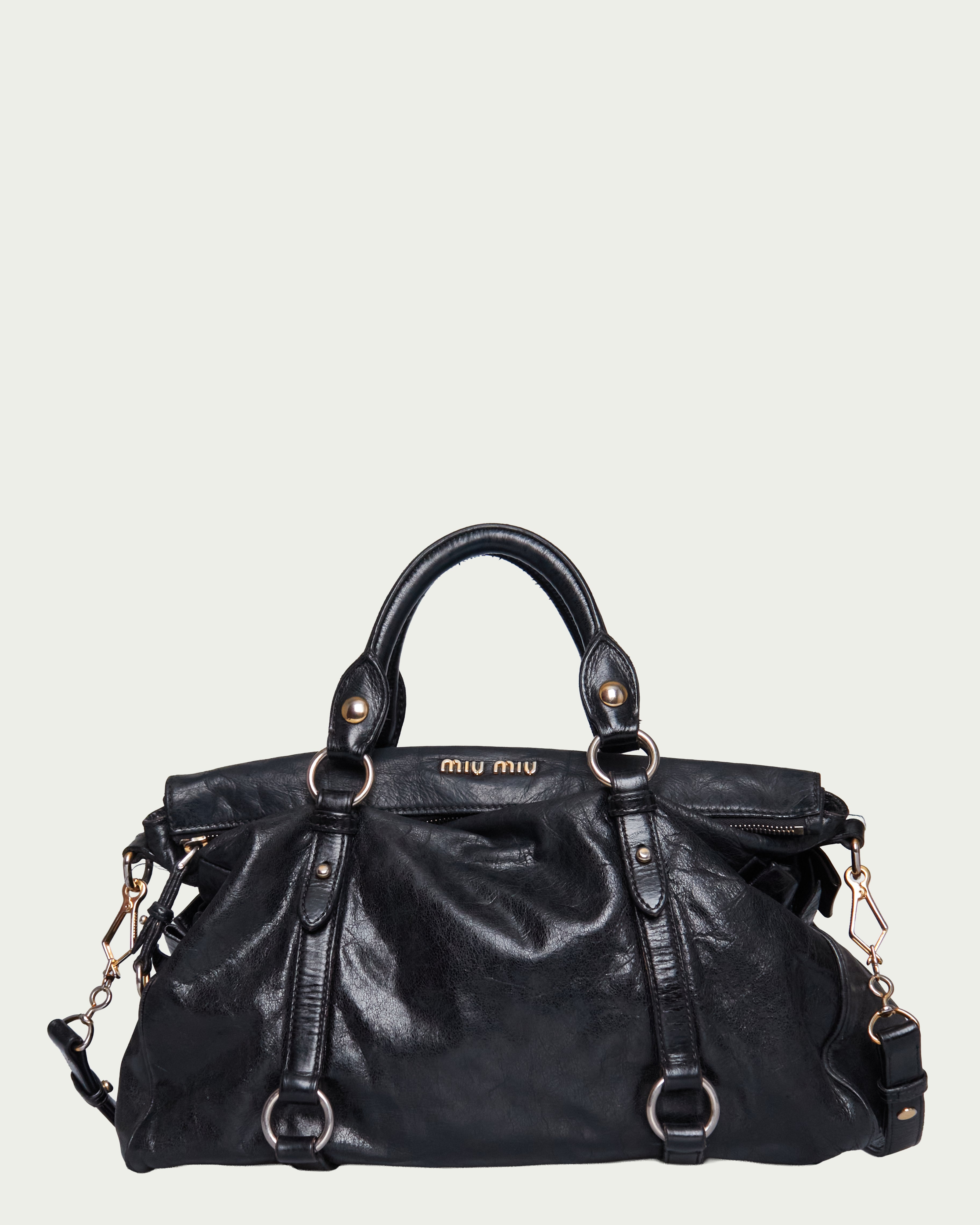 Miu Miu Vitello Lux Bow