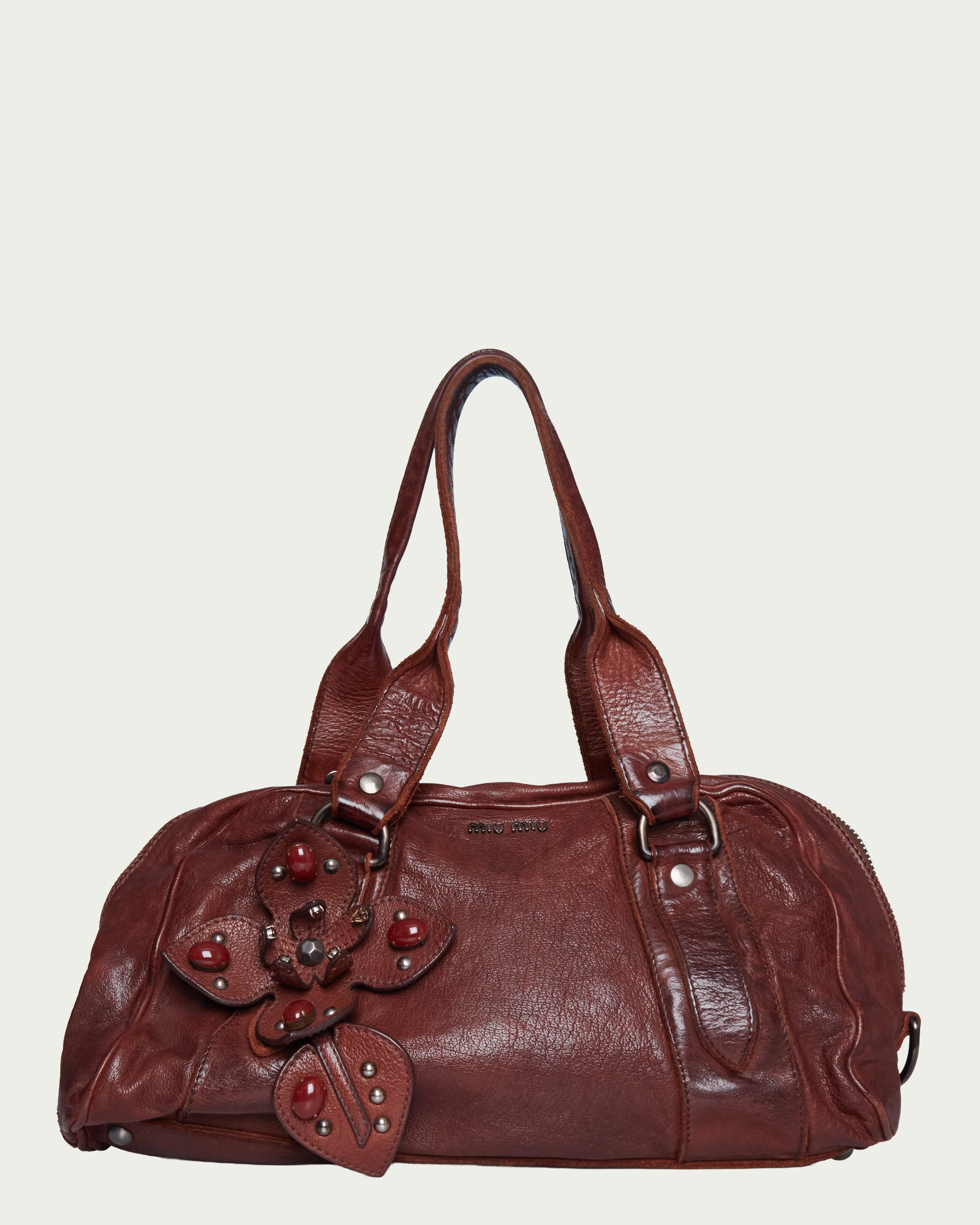 Miu Miu Flower Charm Shoulder Bag