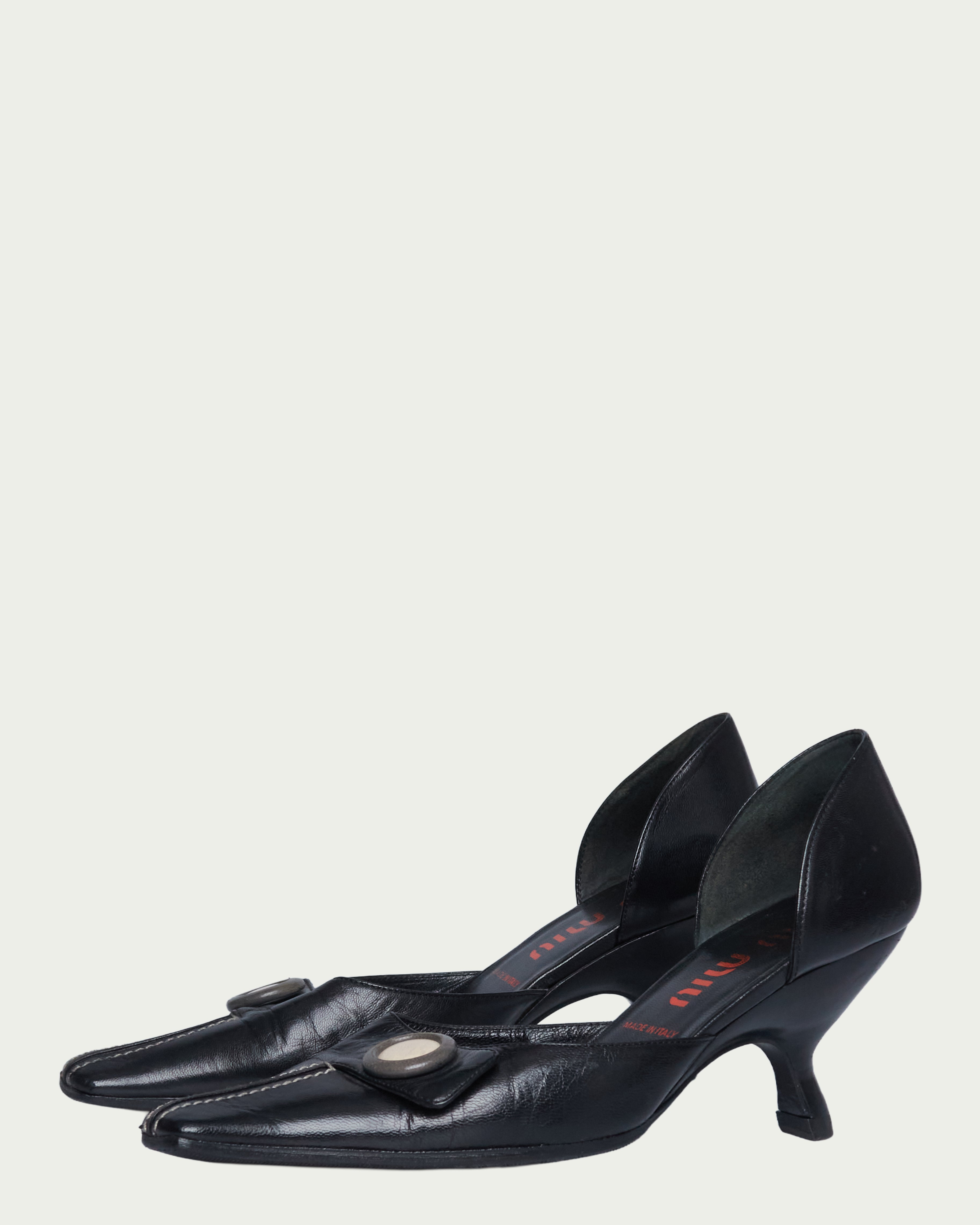 Miu Miu sculpted button-heel pumps
