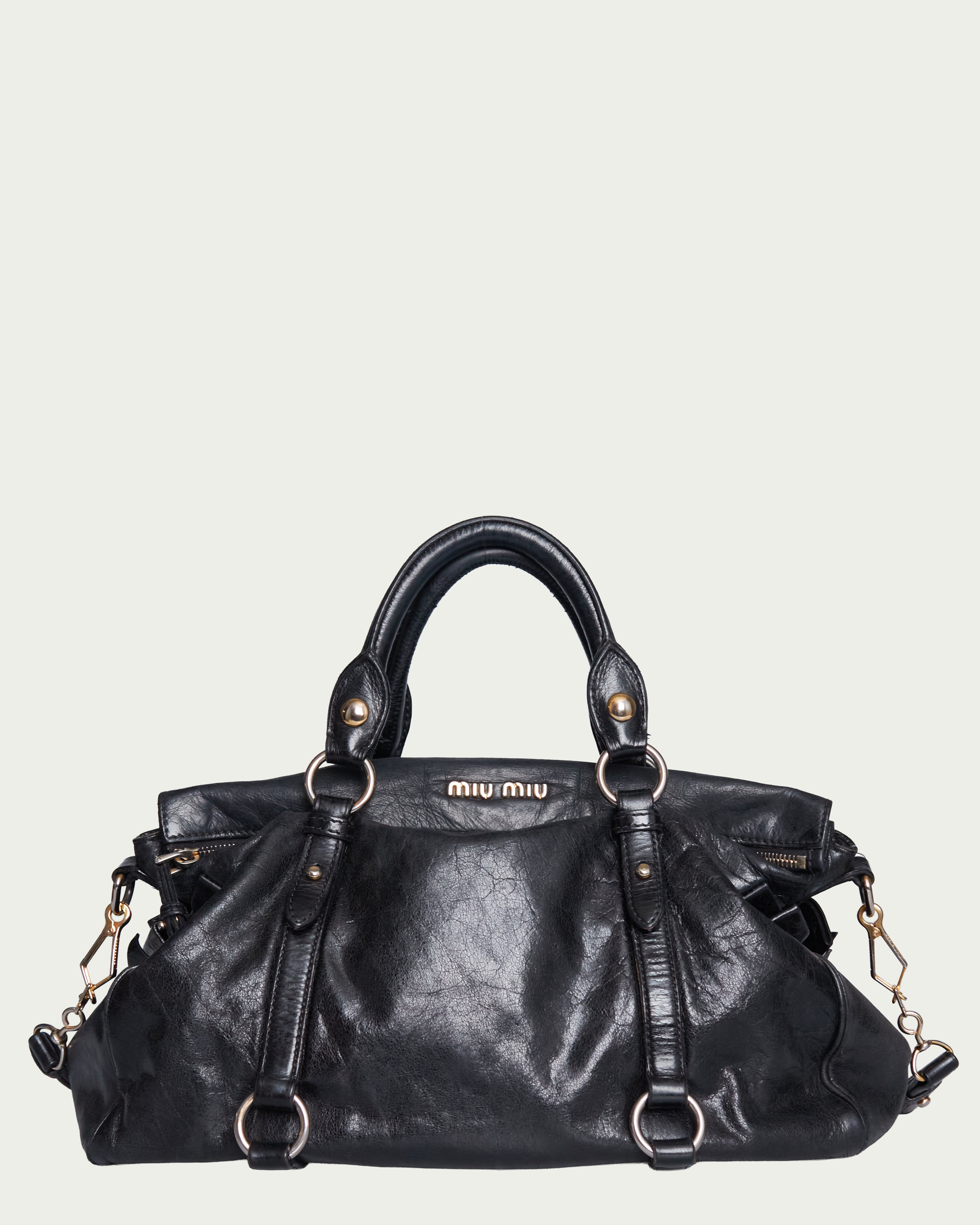 Miu Miu Vitello Lux Bow