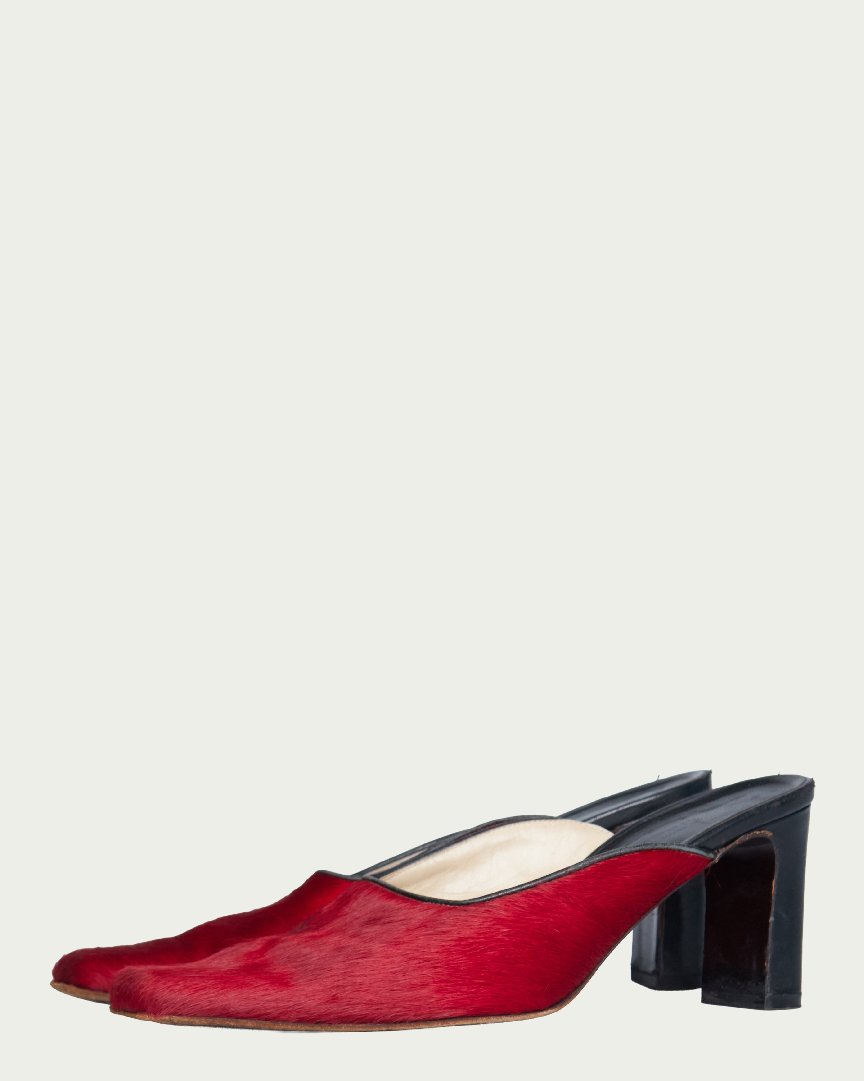 Ruffo pony hair mules