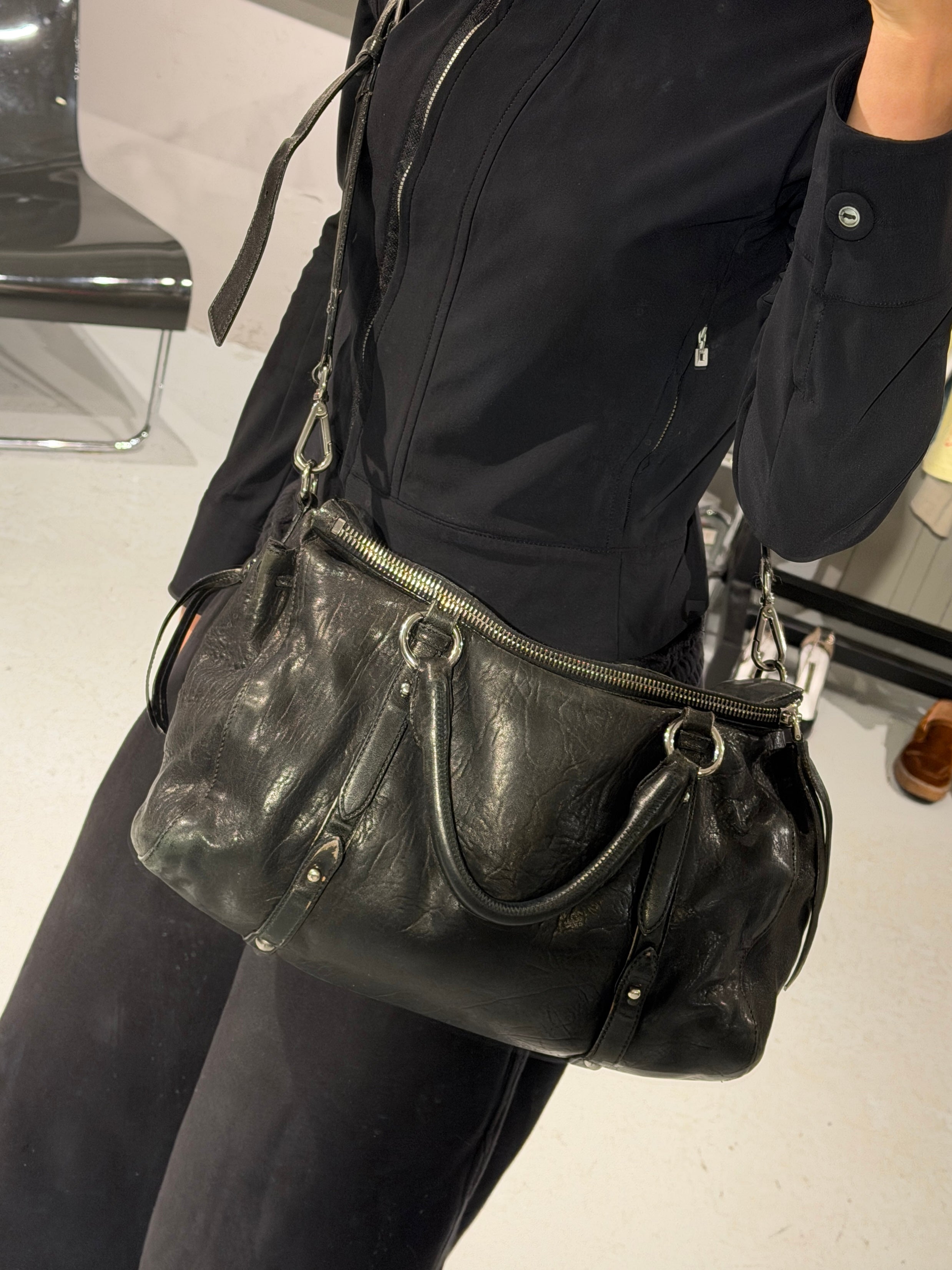 Miu Miu Vitello Lux Bow
