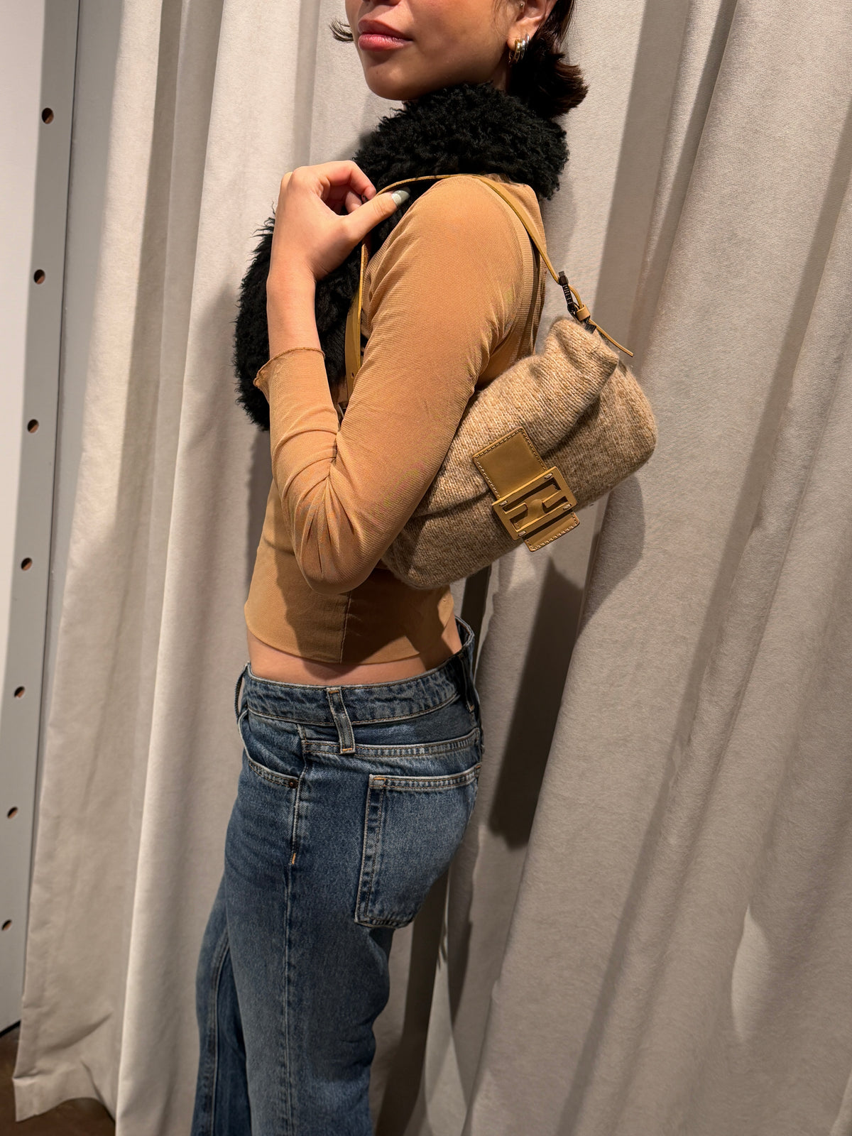 Fendi Knitted Baguette
