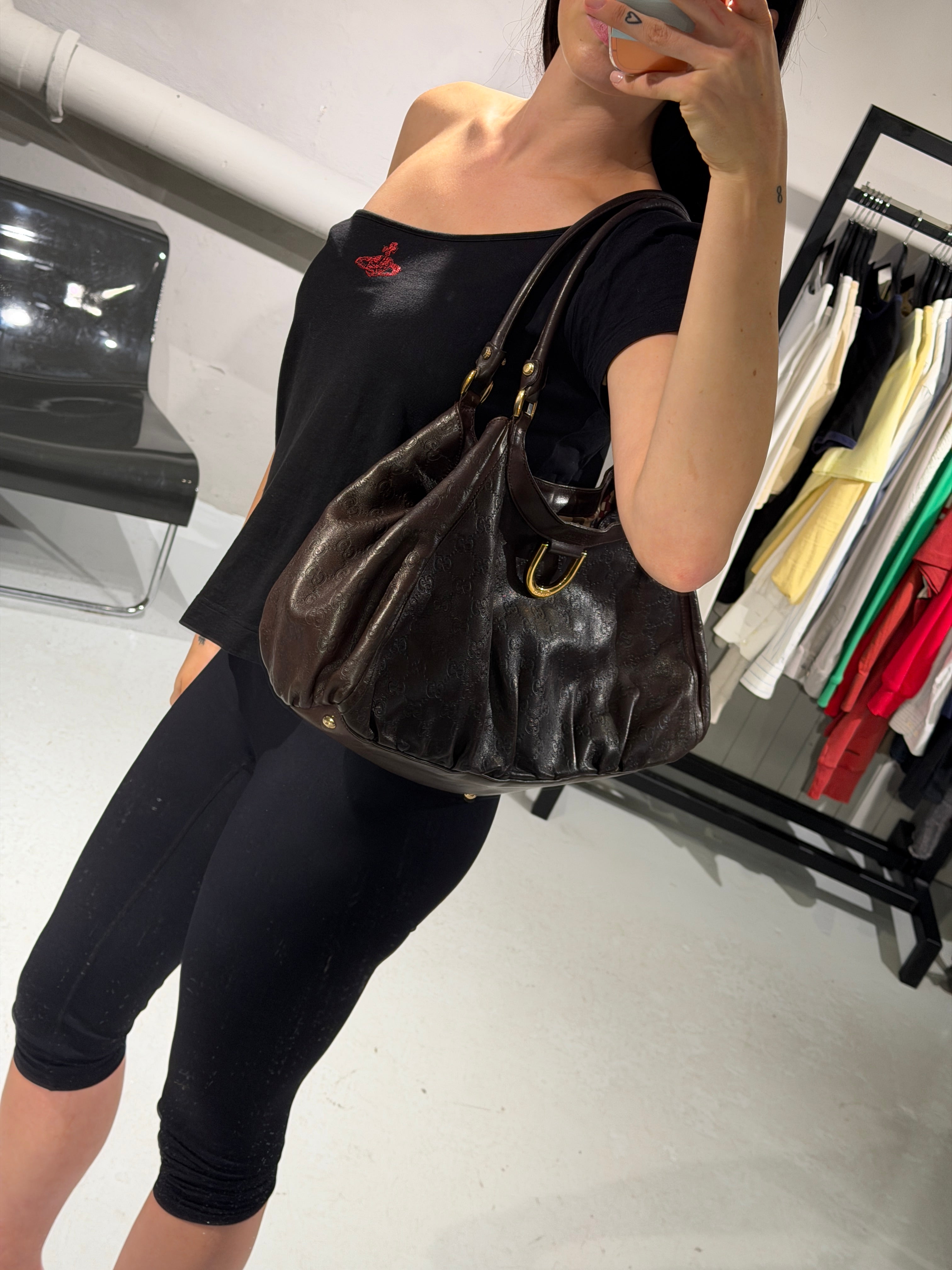 Gucci Guccissima D-Ring Bag