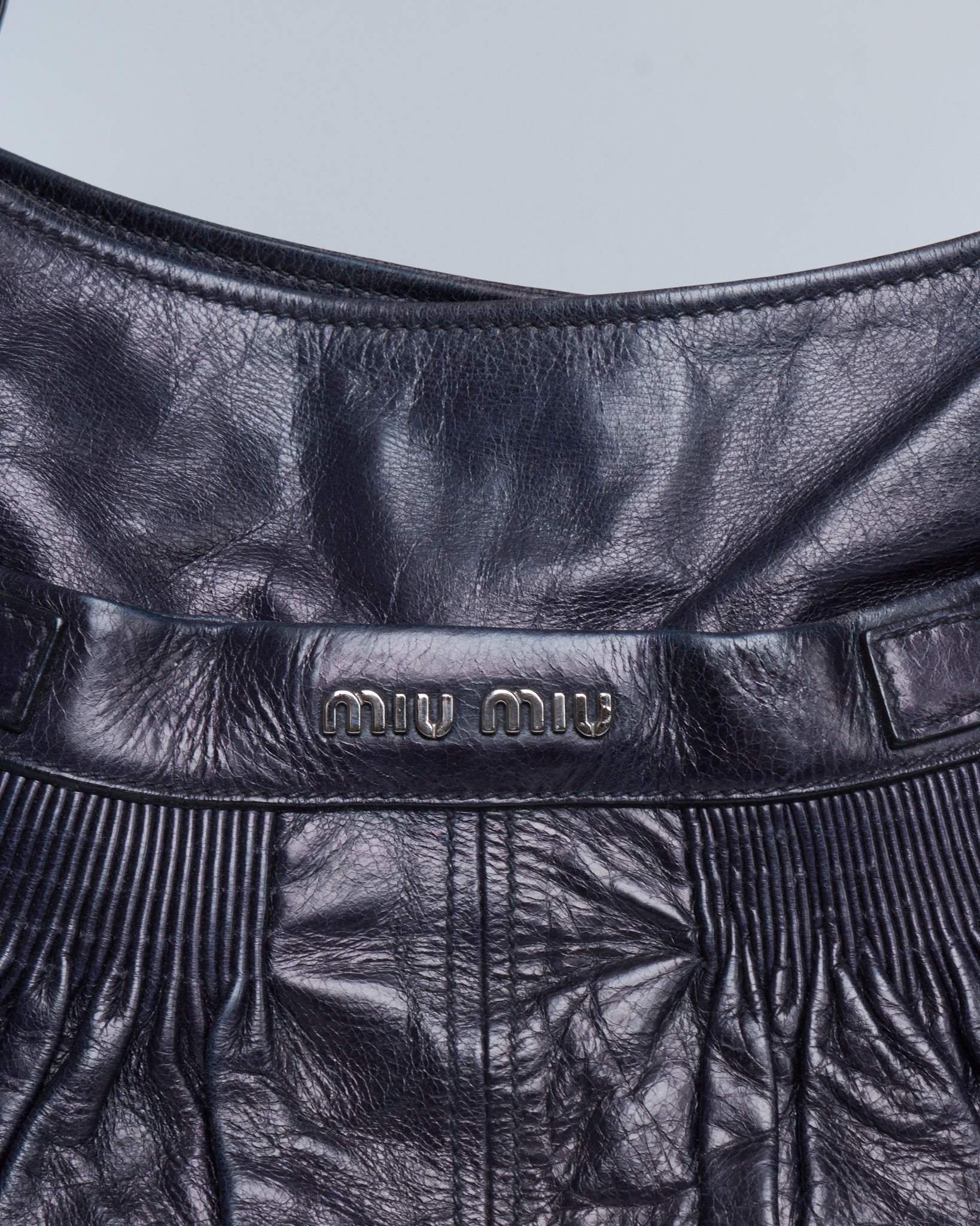 Miu Miu Ruched Shoulder Bag