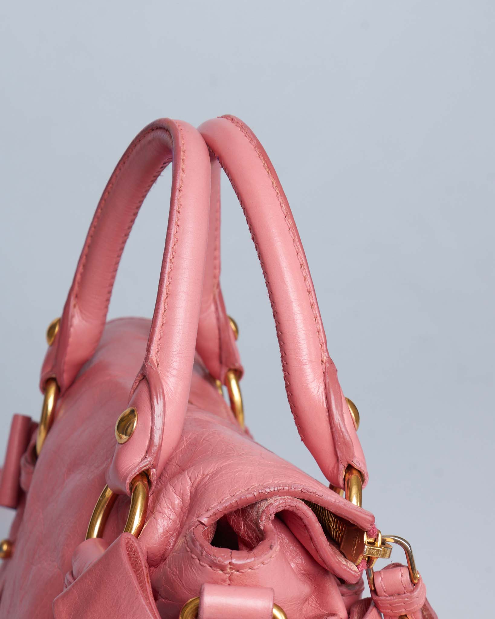 Miu Miu Vitello Lux Bow Mini